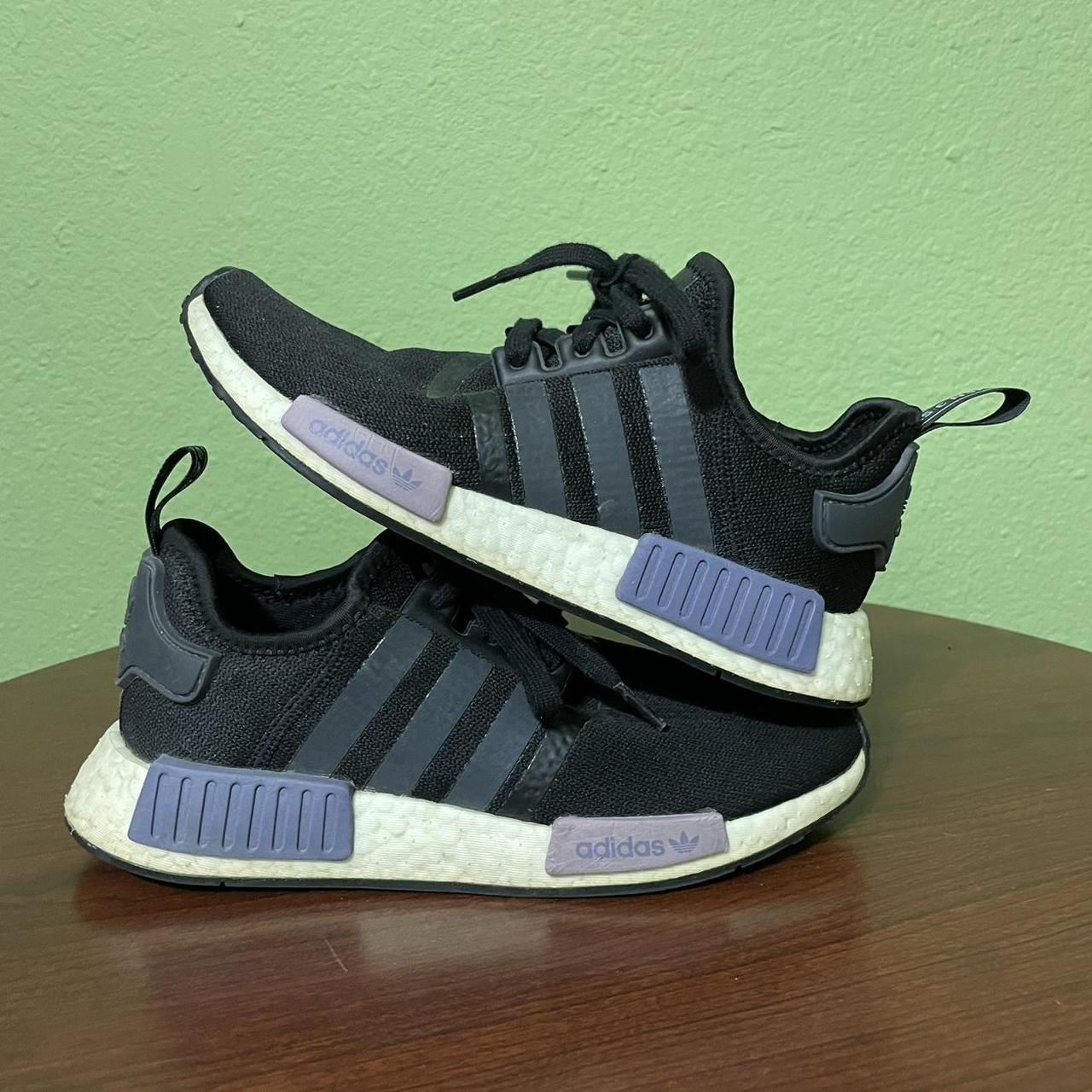 Adidas nmd black purple green online