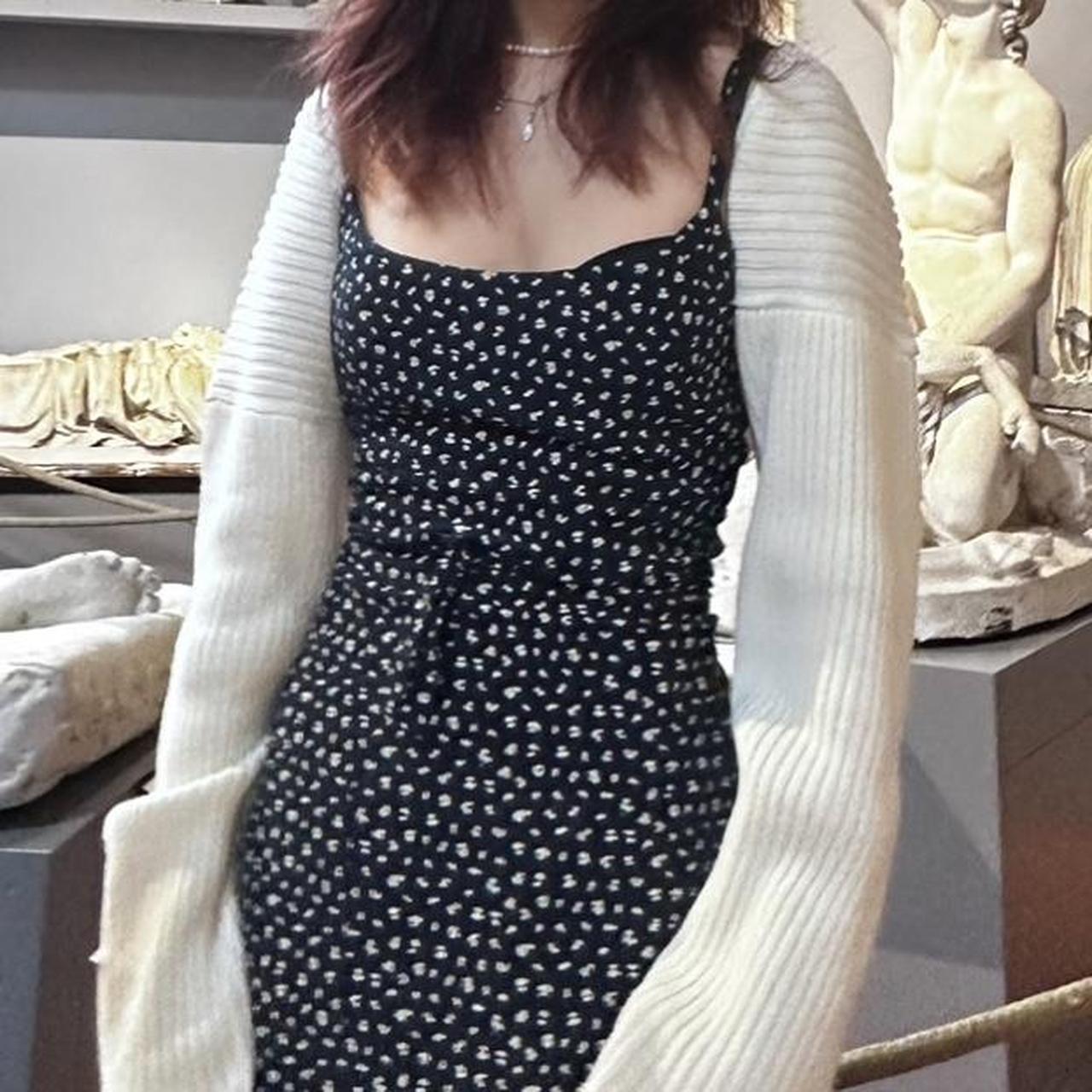 Brandy Melville Women's Navy Dress Depop