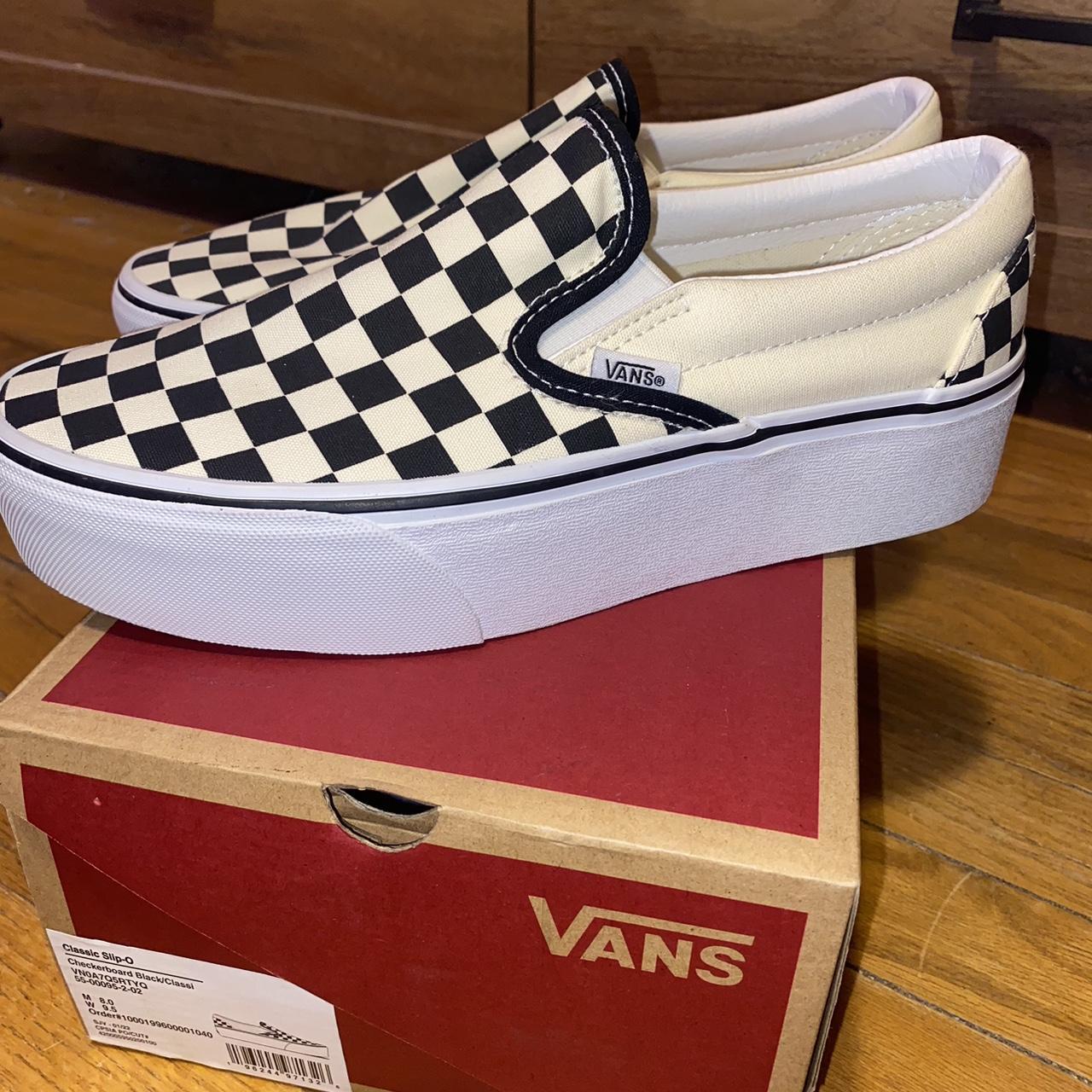 Platform red best sale checkered vans