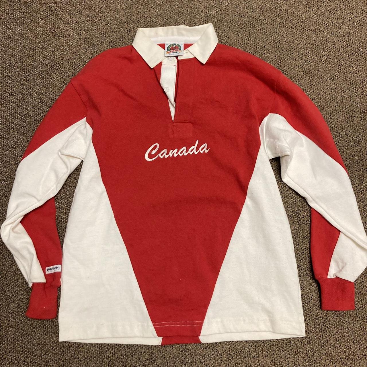 Vintage Barbarian Rugby Wear Canada Shirt Men's Size XL Depop