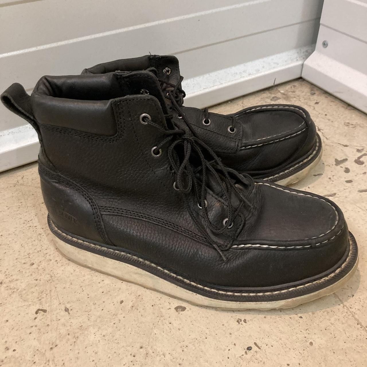 Red Wing 83652 Irish Setter Black Safety Moc Toe... - Depop