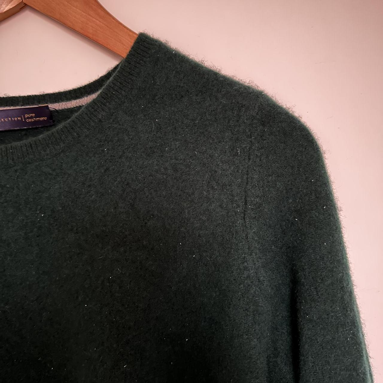 Green 100% cashmere sweater jumper Best fit a size... - Depop