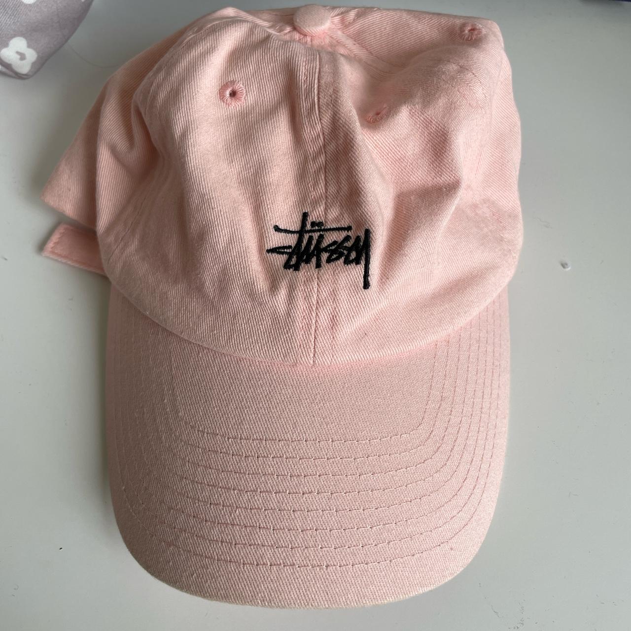 Pink stussy hat best sale