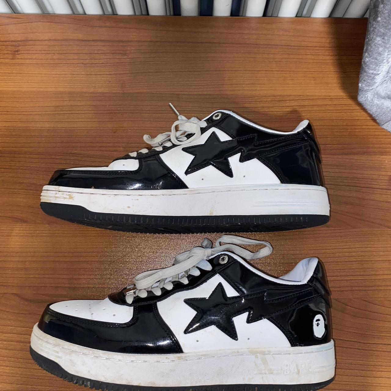 Bapestas Black and white Price is due to condition... - Depop