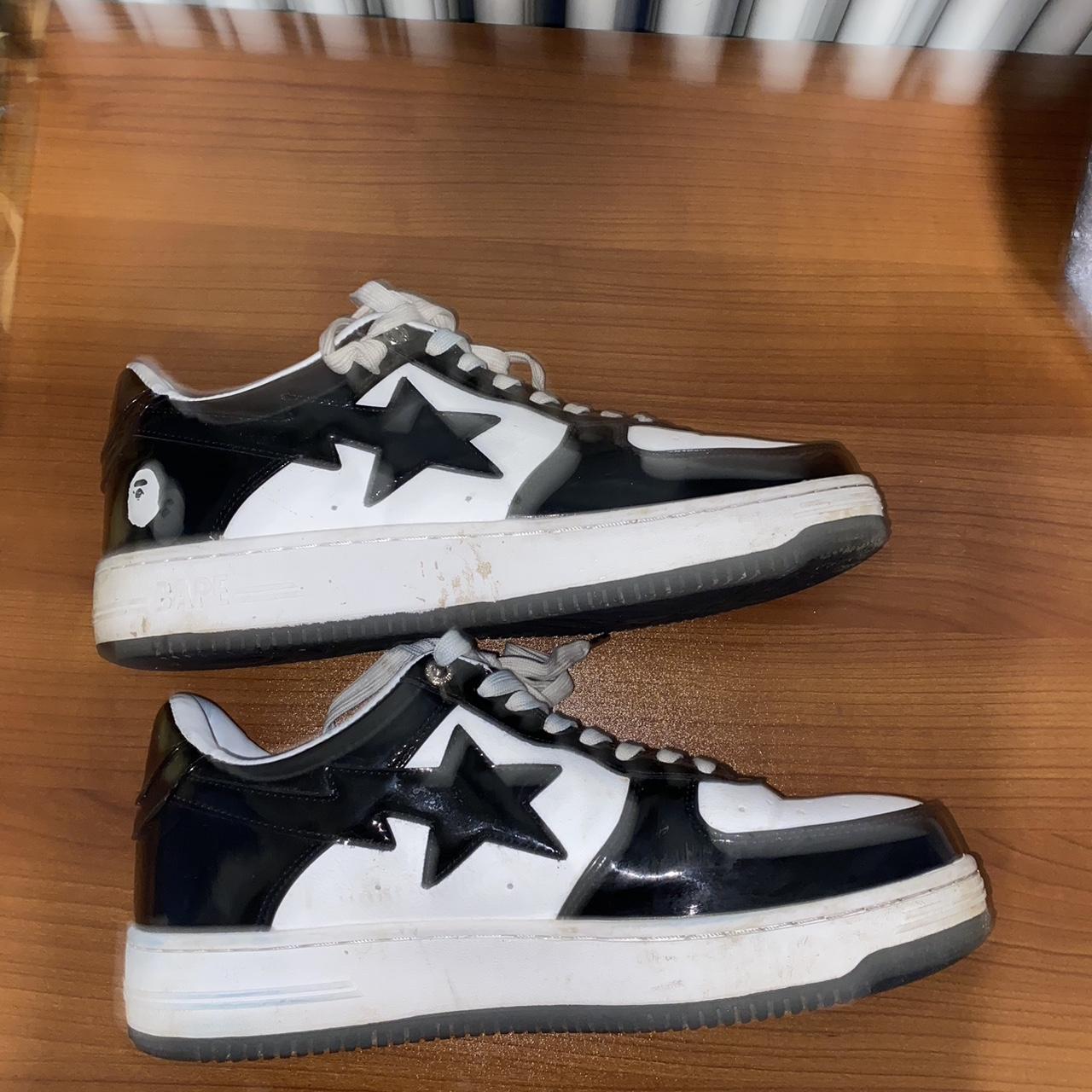 Bapestas Black and white Price is due to condition... - Depop