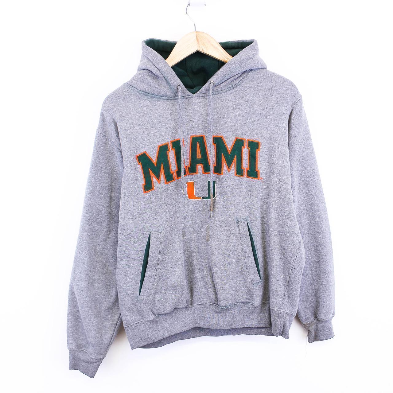 Vintage 90s University of Miami hotsell Hoodie