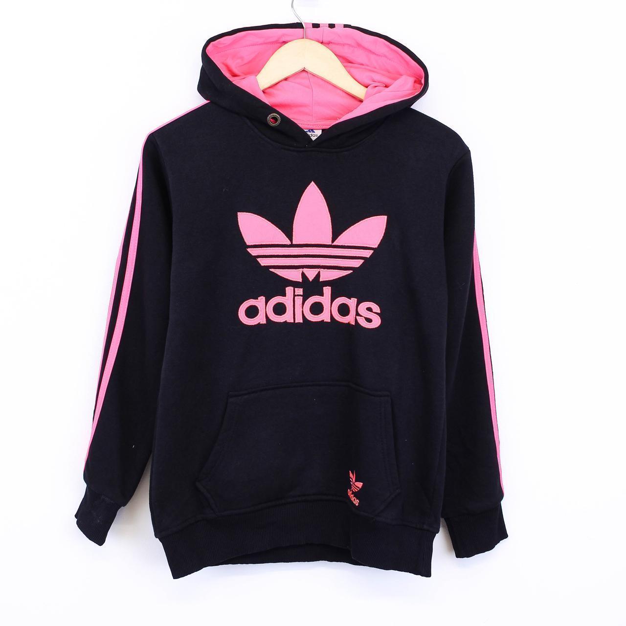 Vintage Adidas Hoodie Colour Black Size Youth. Depop