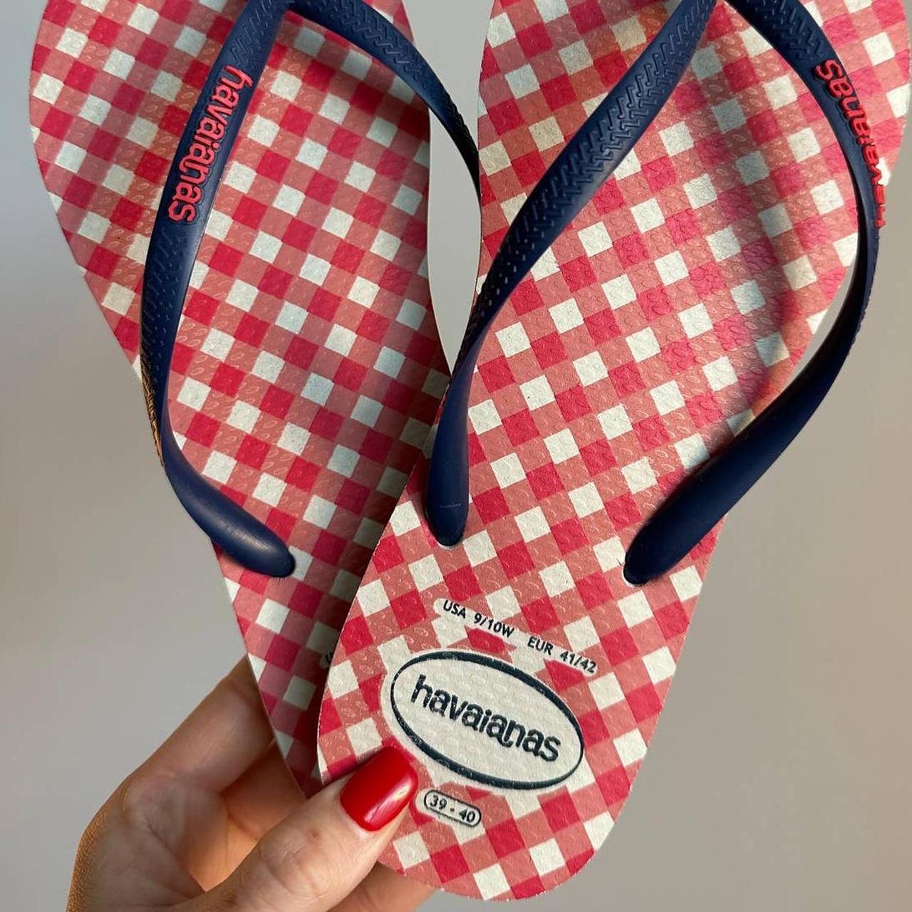 Havaianas Women's Red and White Flipflops (5)