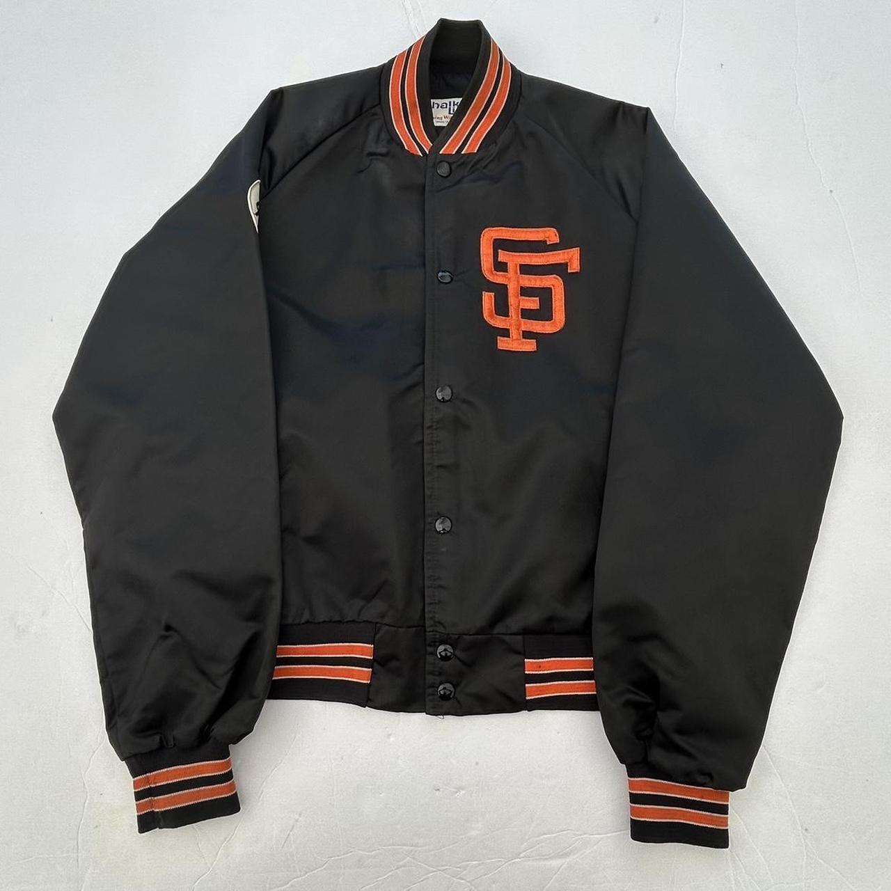 San Francisco Giants Wool Leather Reversible Vintage Jacket JH Designs Mens  XL