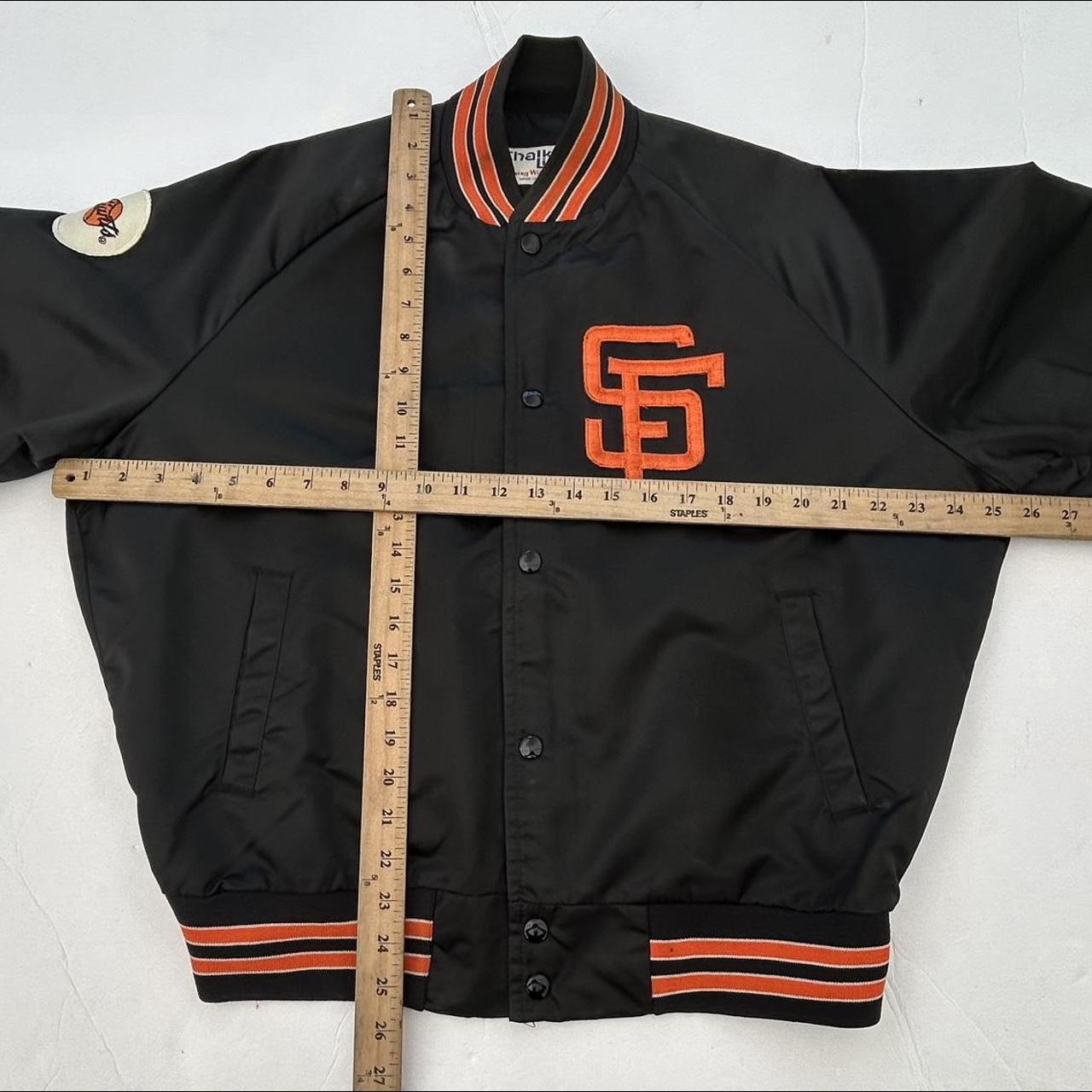 Vintage San Francisco Giants Satin Chalk Line jacket - Depop