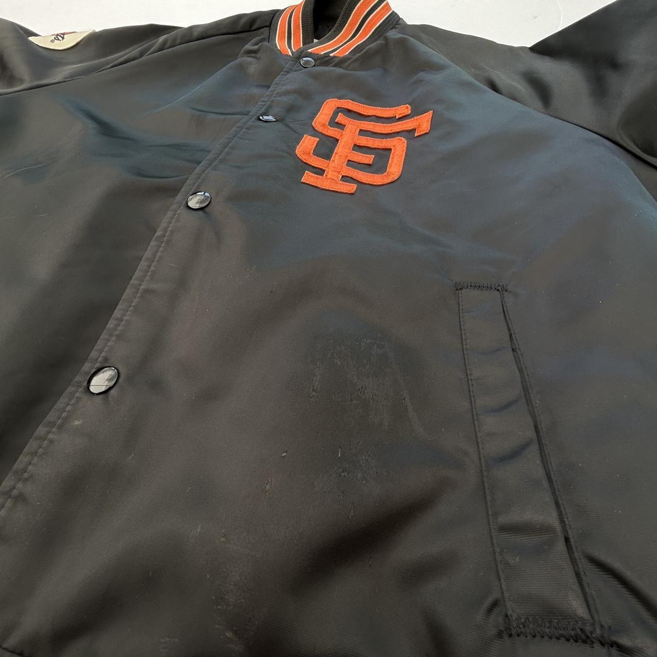 Vintage San Francisco Giants Satin Chalk Line jacket - Depop