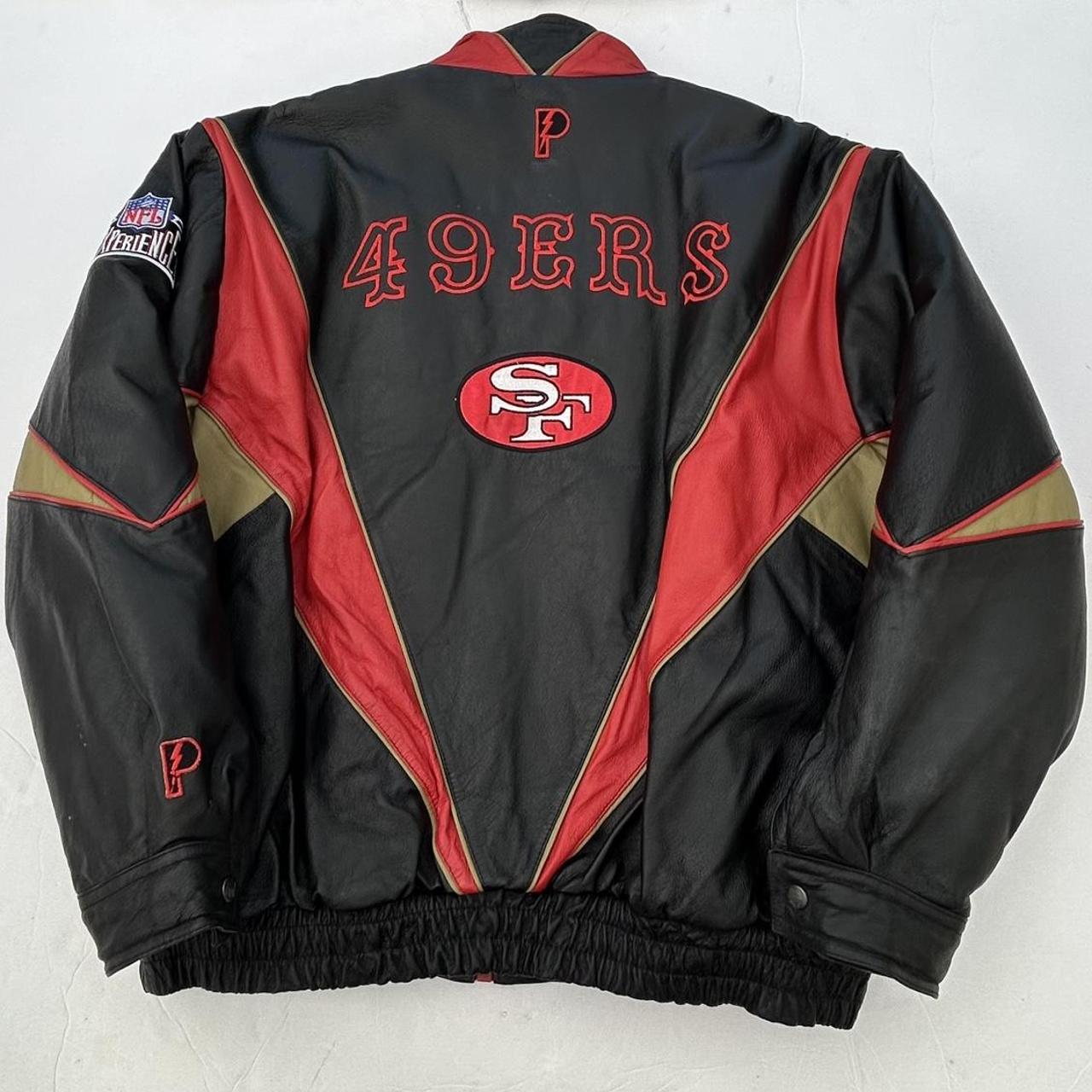 Authentic Vintage NFL leather jacket San Francisco - Depop