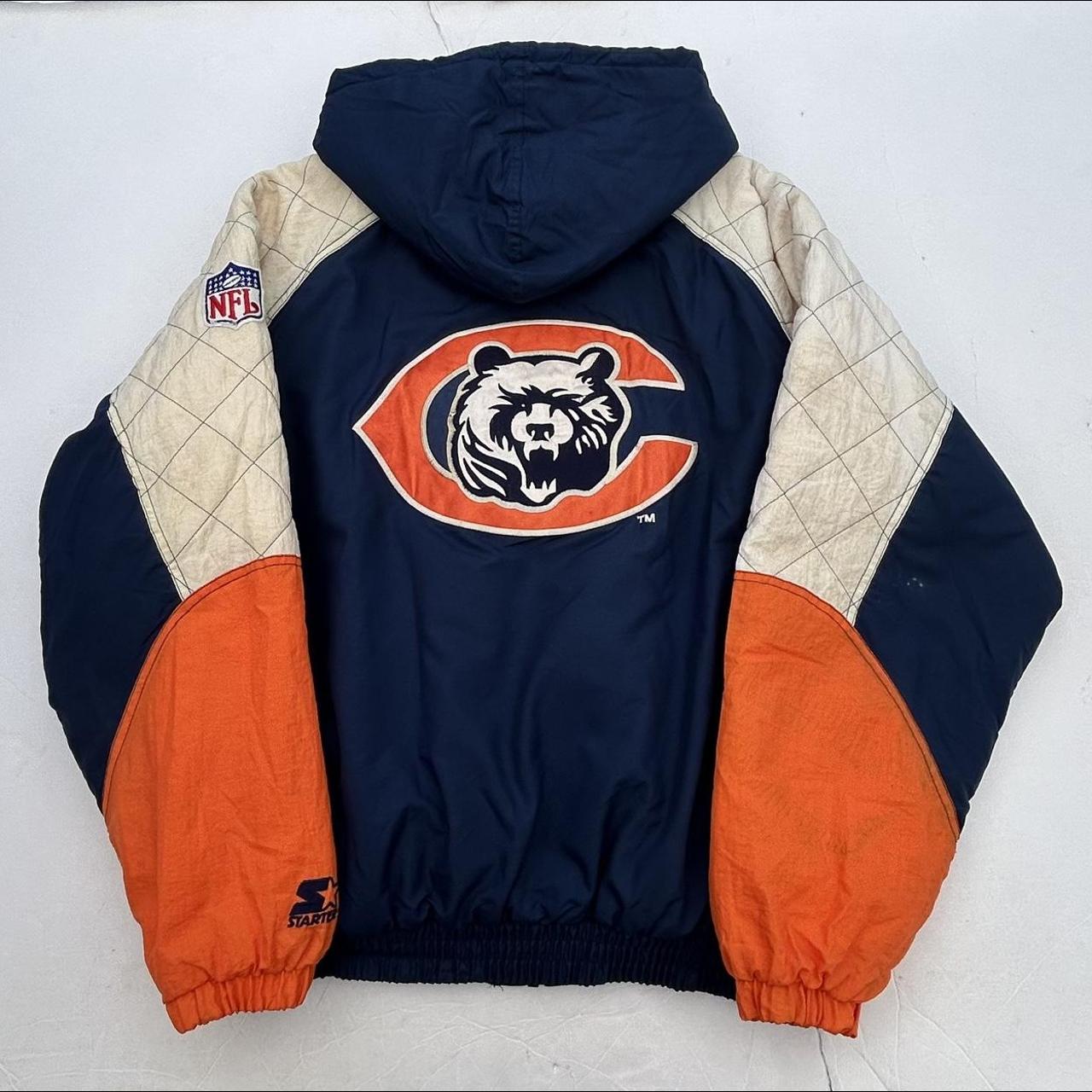 Vintage 90s Chicago Bears Starter NFL Hoodie - Depop