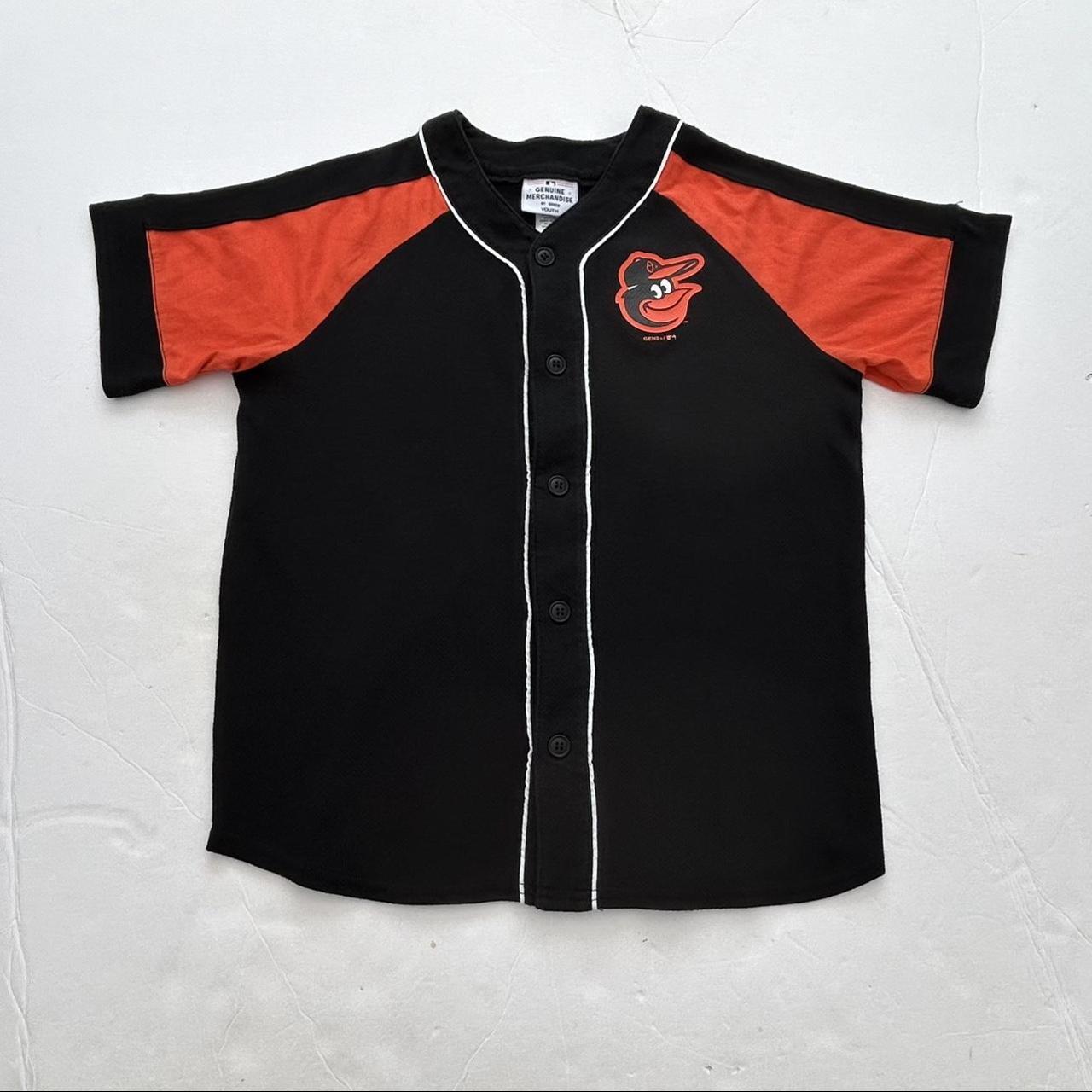 VINTAGE Baltimore Orioles Polo Shirt Mens XL Black Baseball MLB Merchandise