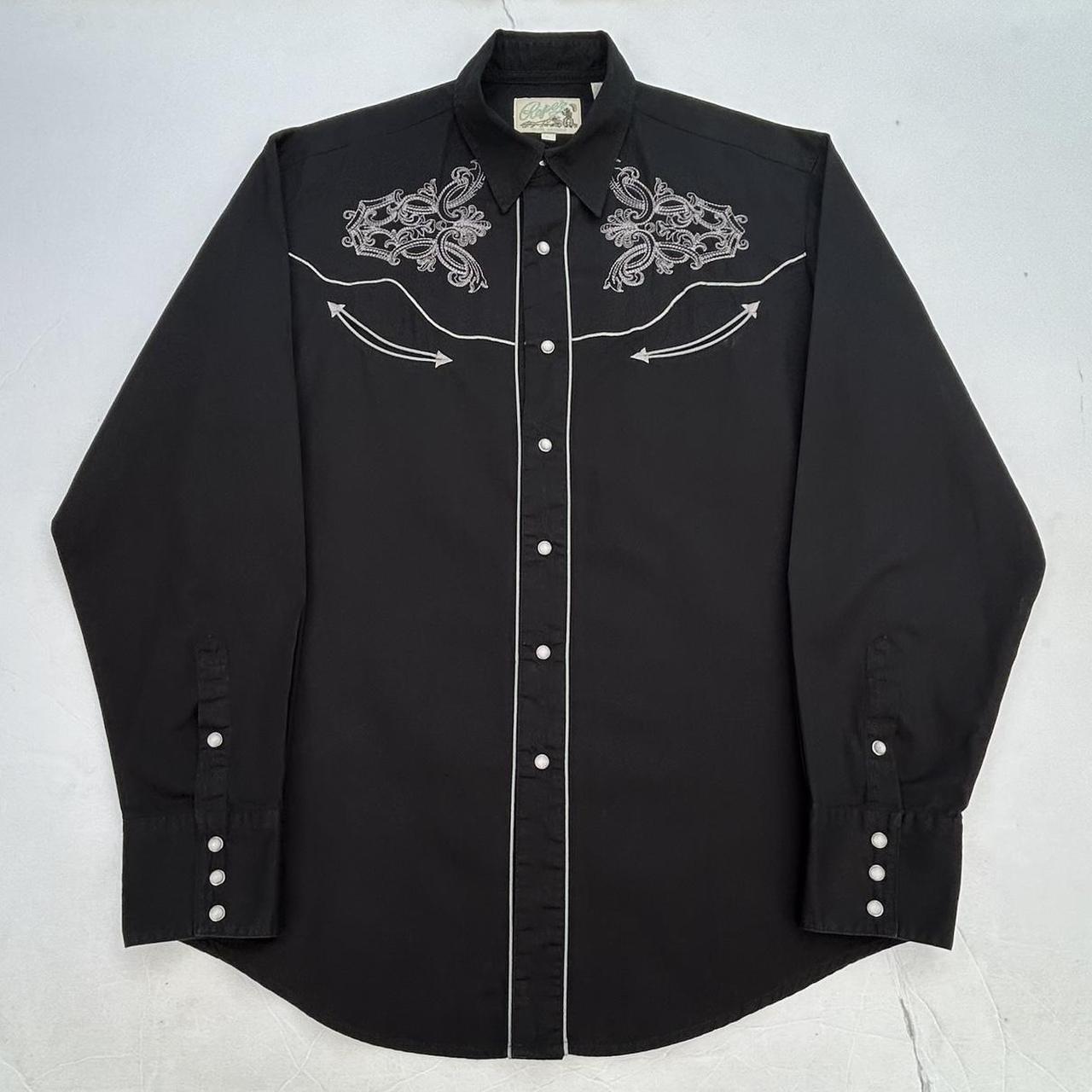 Vintage Roper Western Shirt Fully Embroidered Pearl... - Depop