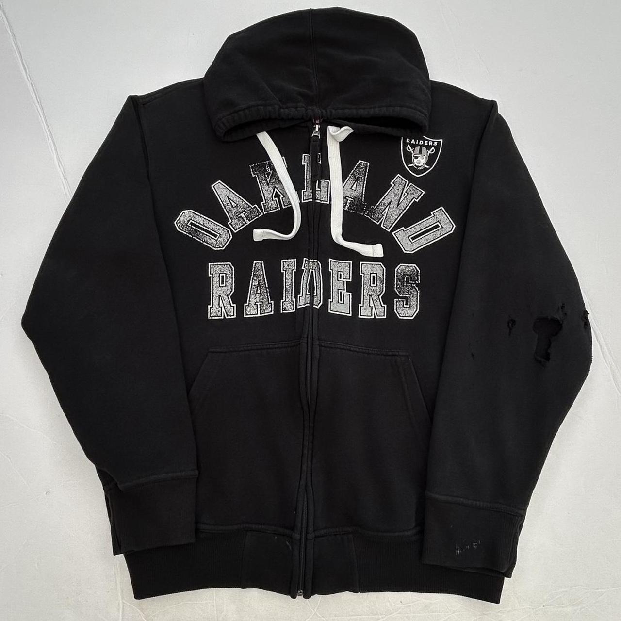 mens raiders zip up hoodie