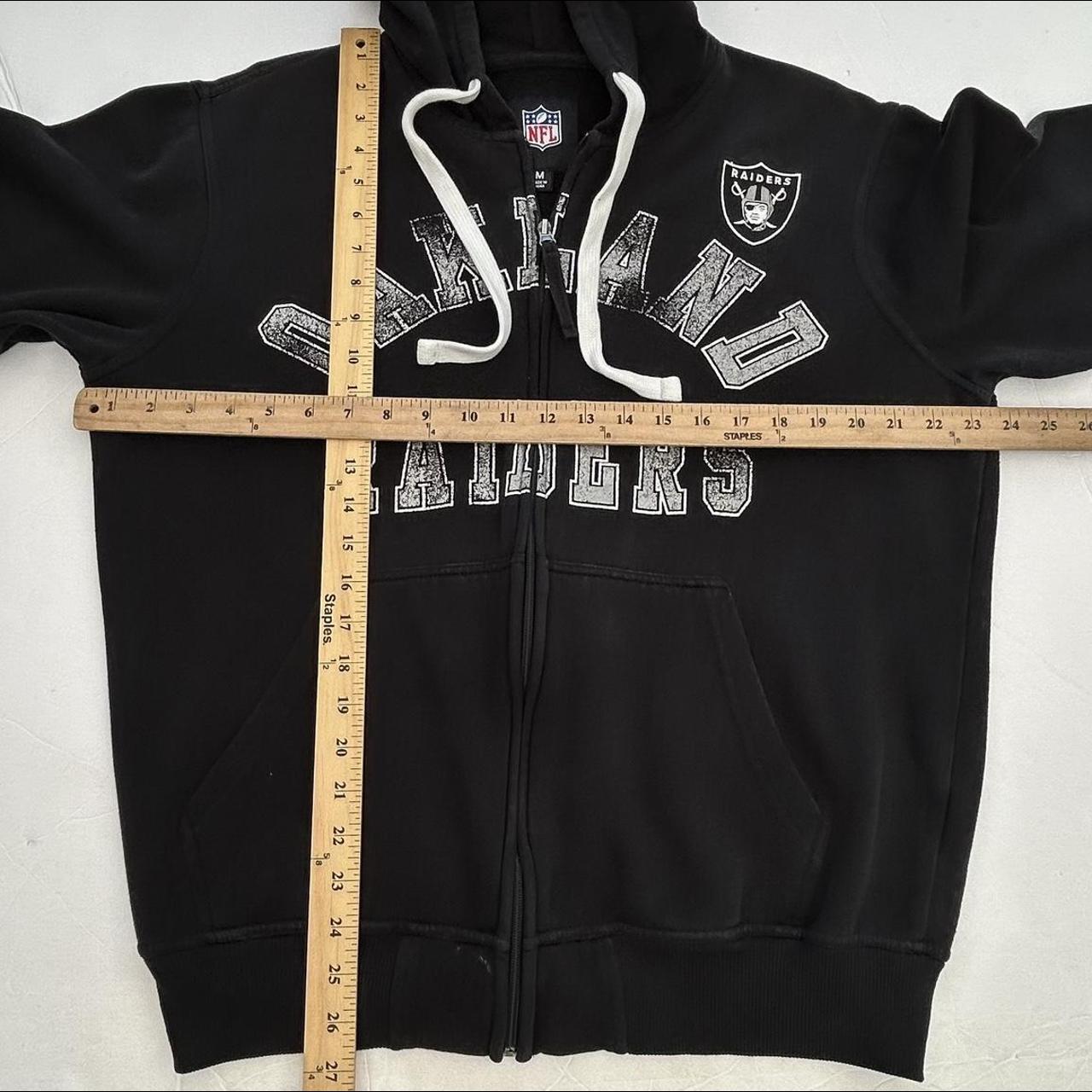 Vintage Y2K Oakland Raiders Full Zip Hoodie Size - Depop