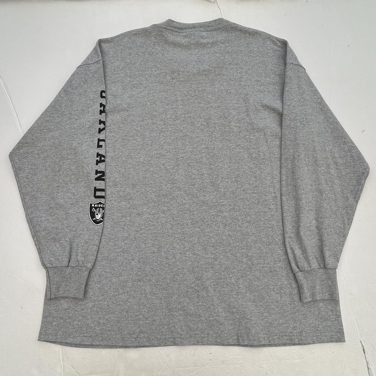 Vintage Style Oakland Raiders Long Sleeve Spell Out - Depop