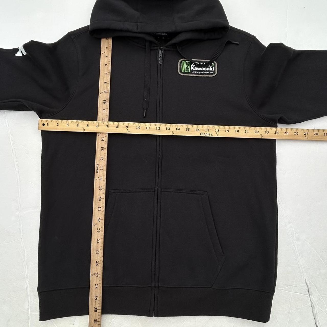 Fox Racing Kawasaki Full Zip Motocross Hoodie Size... - Depop