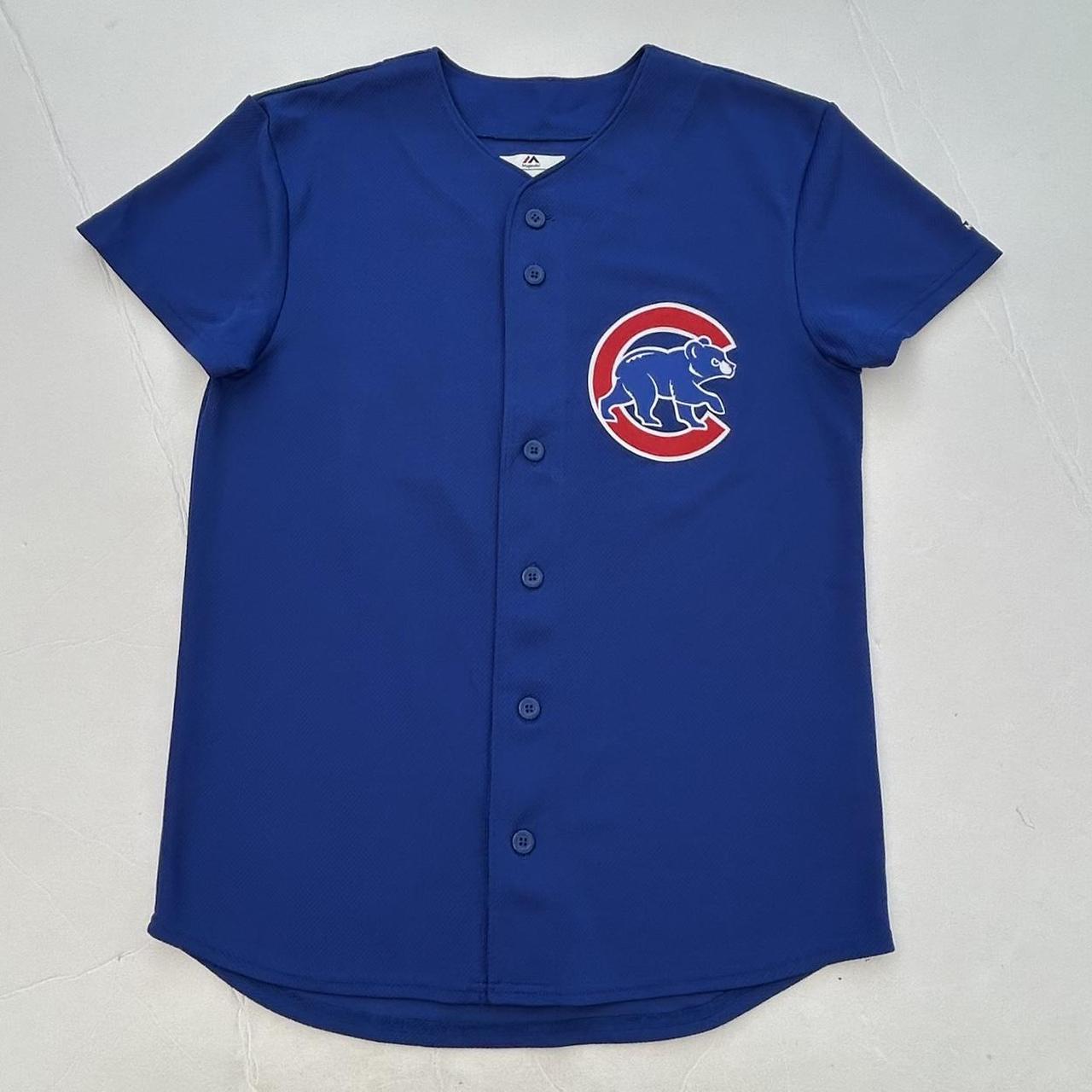 Chicago Cubs Majestic Vintage Pullover Jersey - Depop