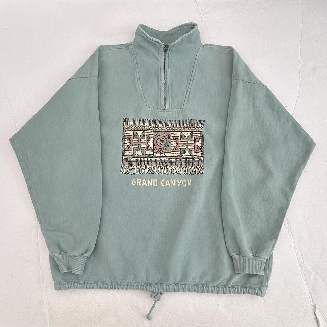 Vintage 90’s Fred Harvey Trading Company Quarter Zip... - Depop