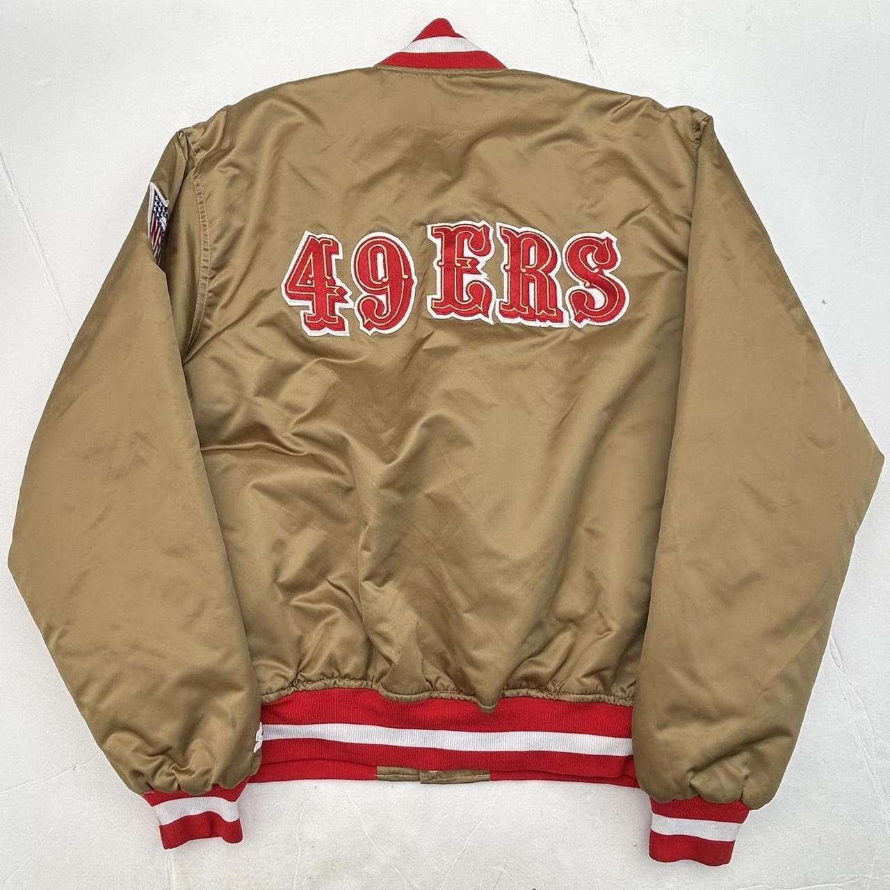 SAN FRANCISCO 49ERS SWINGSTER SATIN STARTER JACKET - Depop