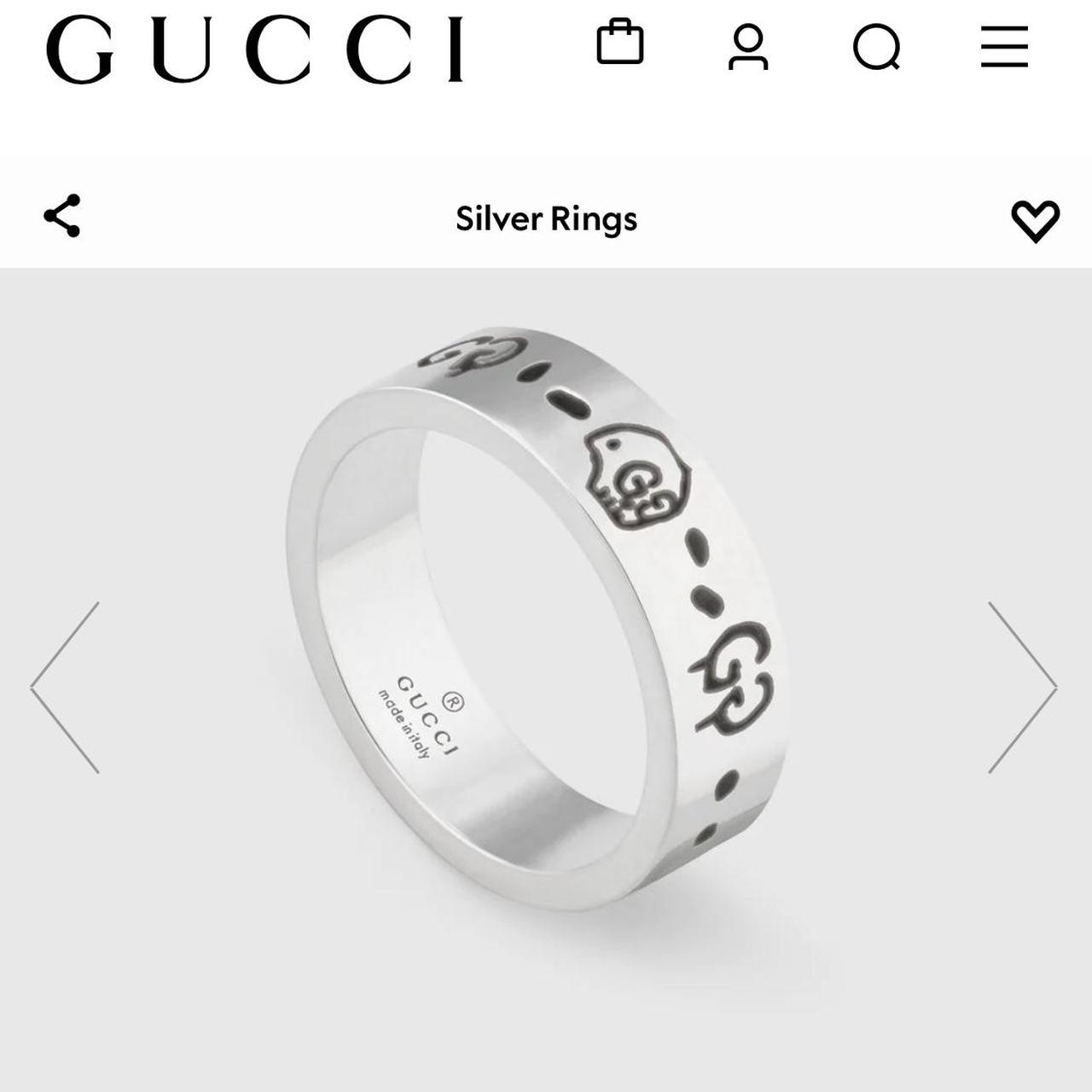 Gucci ghost ring on sale thin