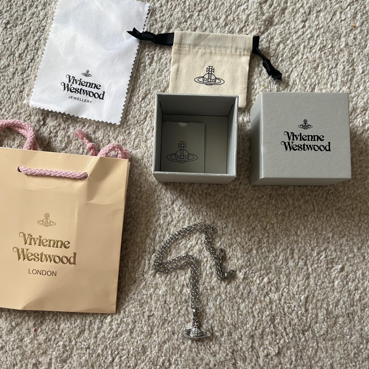 Vivienne Westwood silver necklace brand new with... - Depop