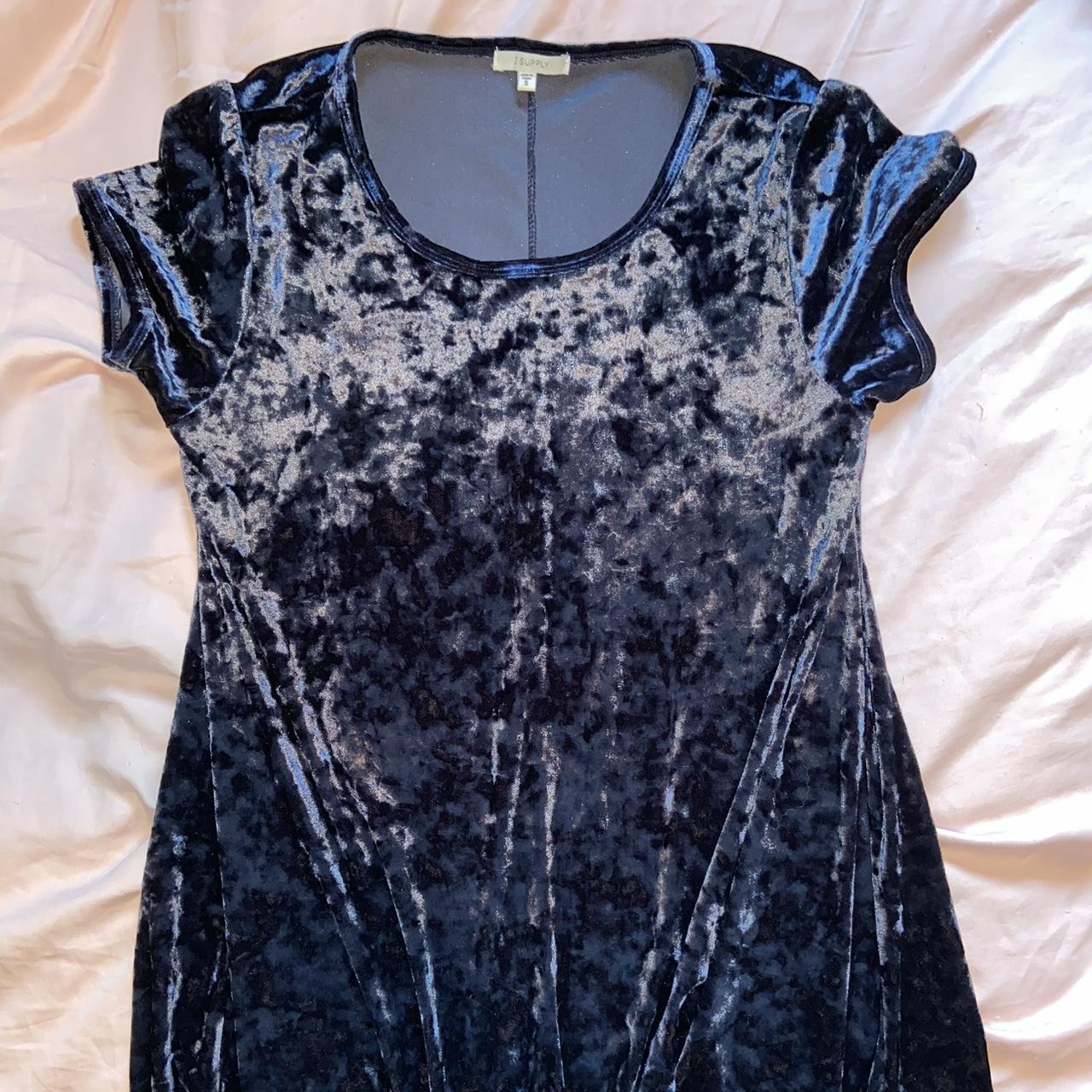 Z Supply crushed velvet swing dress velvet... Depop