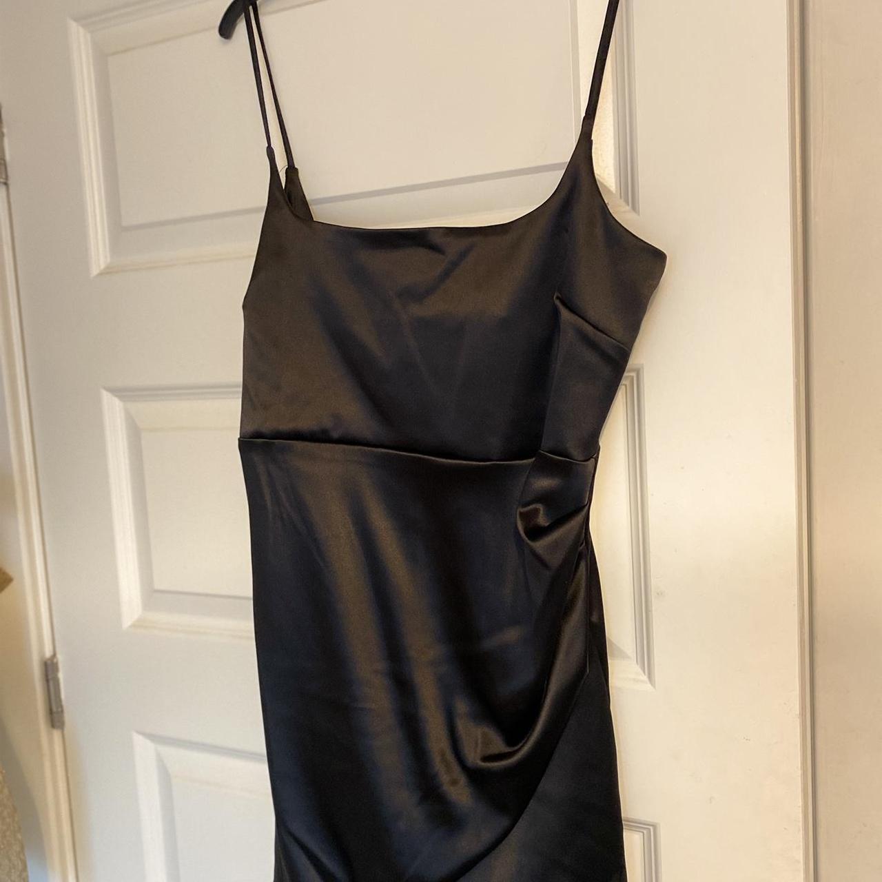 Zara little black dress. Satin feel new with tags... - Depop