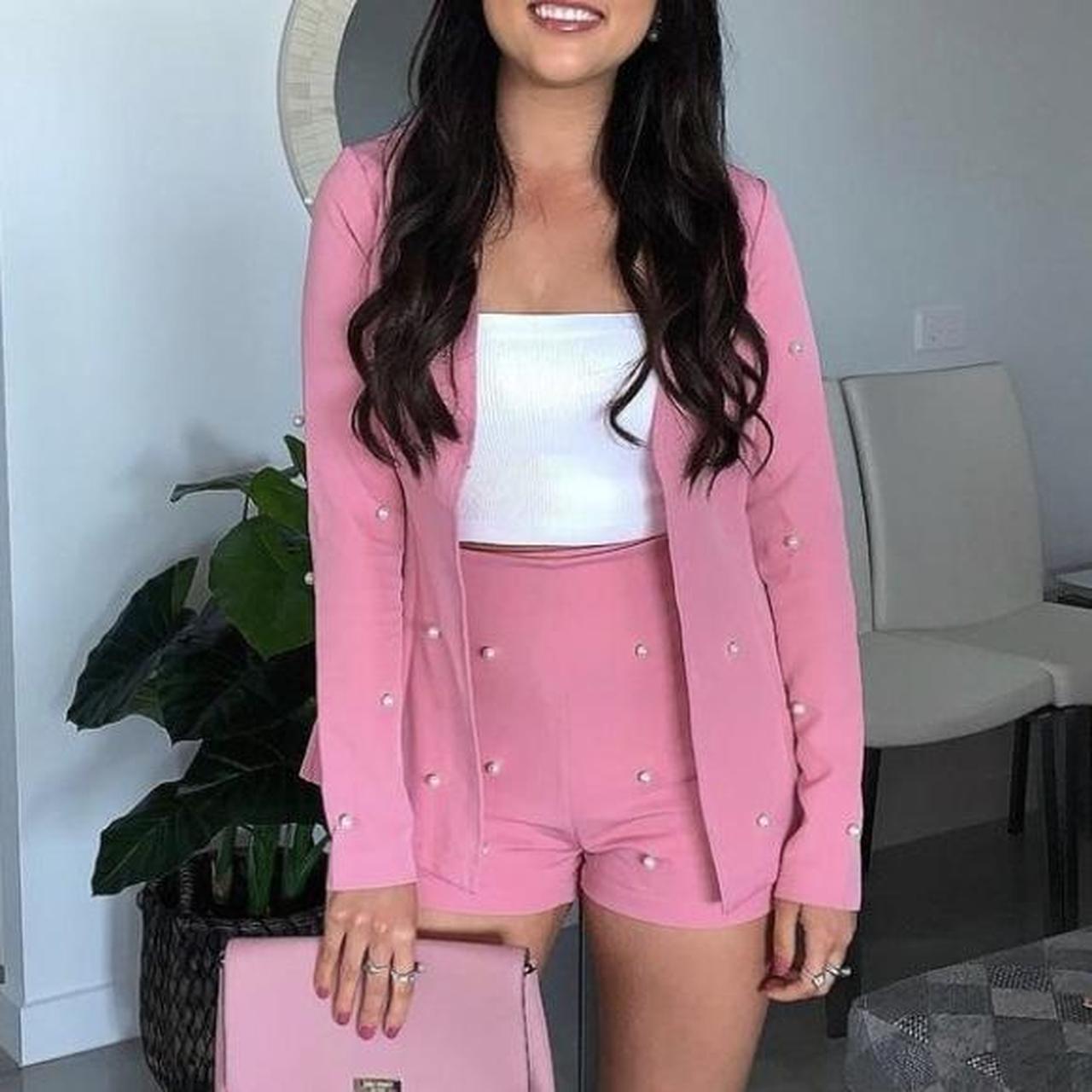 Fashion nova shop pink suit