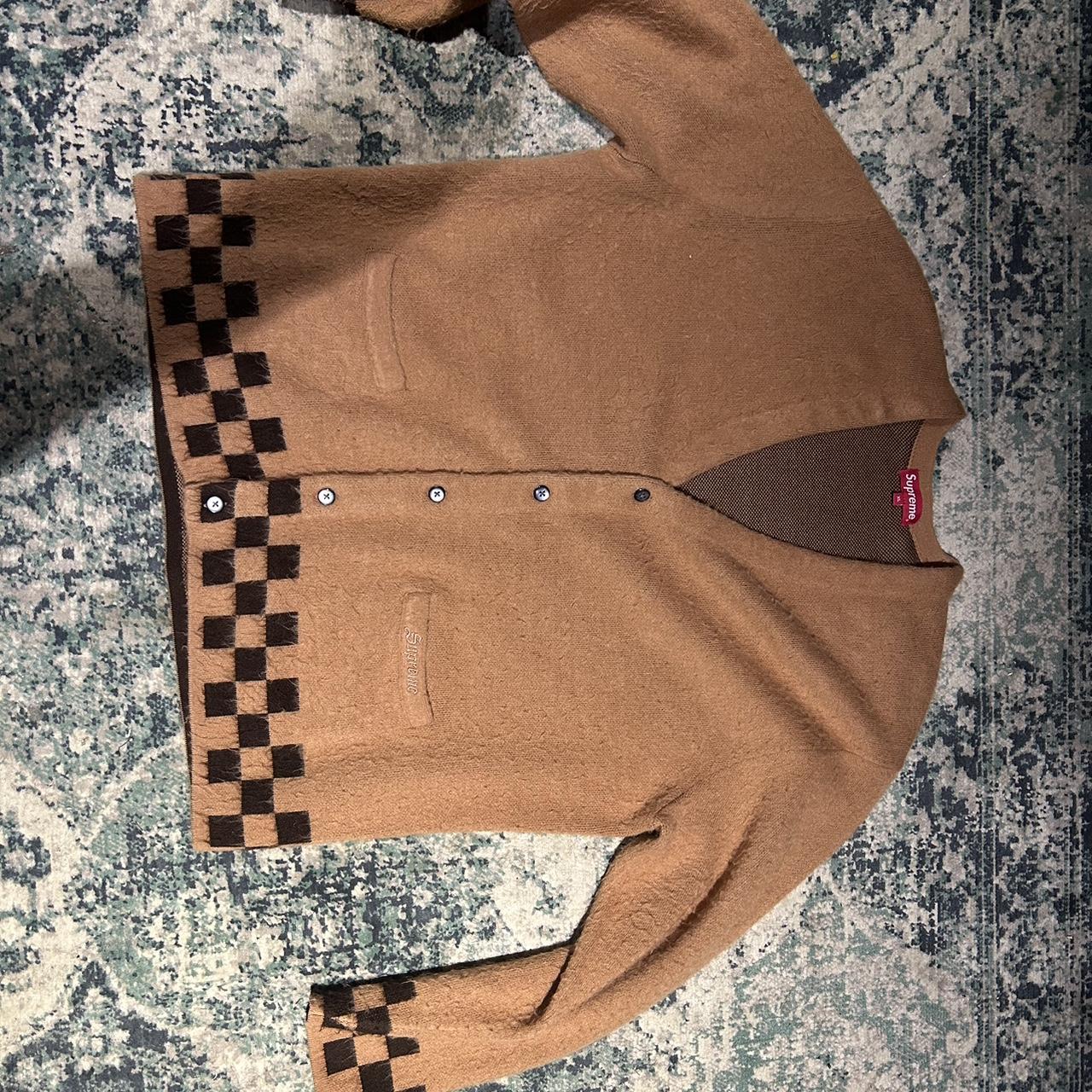Supreme Brushed Checkerboard Cardigan Buy Supreme Brushed