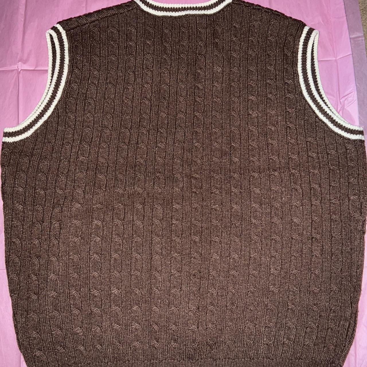 brandy melville oversized dark brown sweater vest 🤎🐿️ Depop