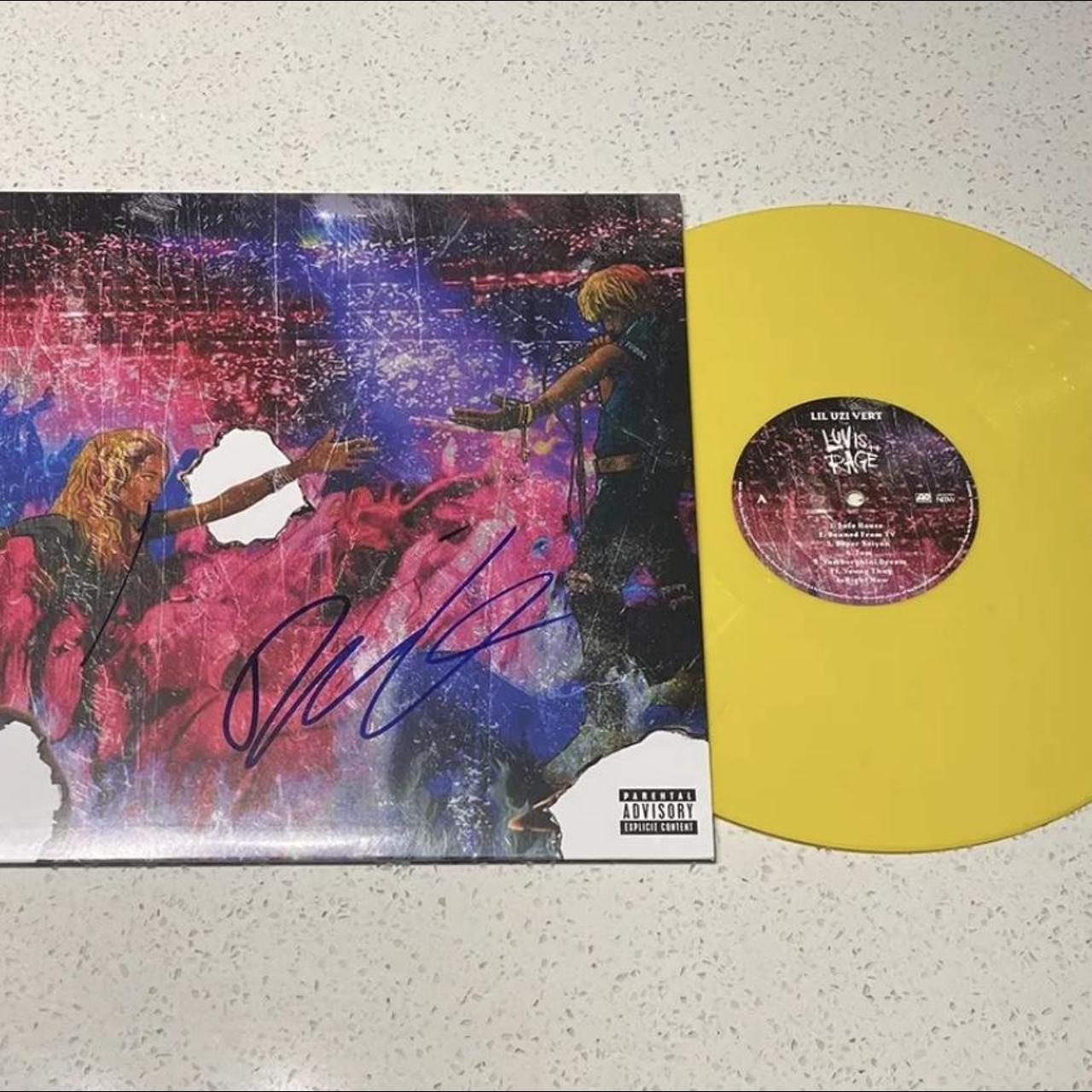 LIL UZI VERT SIGNED LUV IS RAGE 1 VINYL RECORD STORE... - Depop
