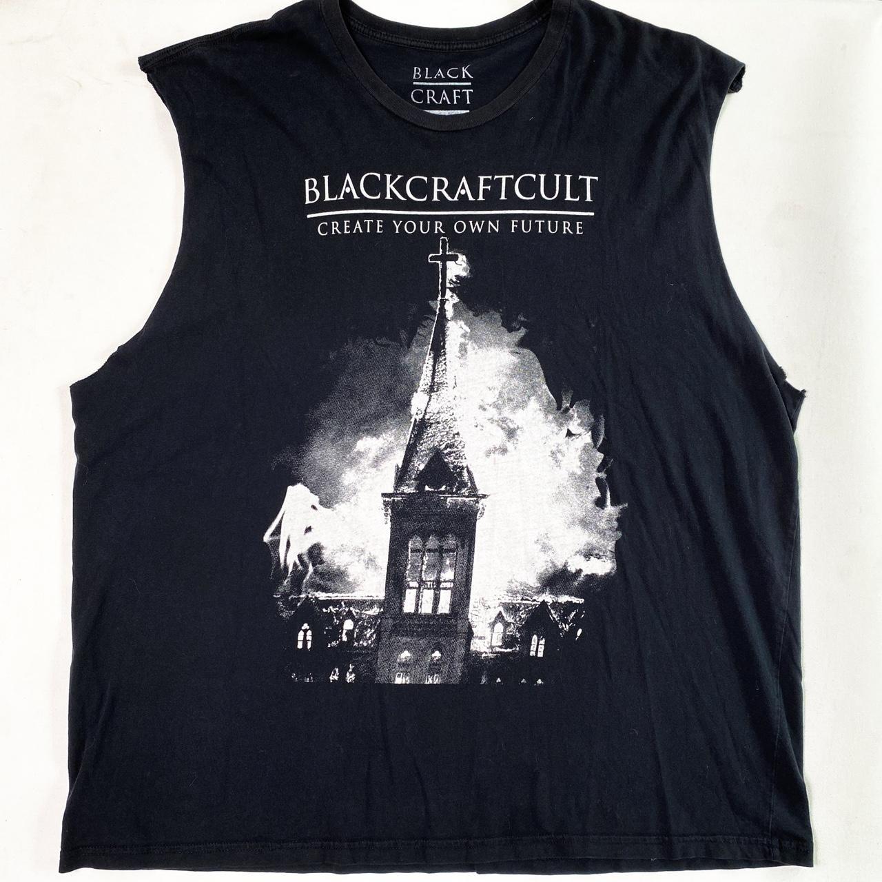 Black Craft Cult Chopped Sleeveless T-Shirt ♋️ ITEM... - Depop