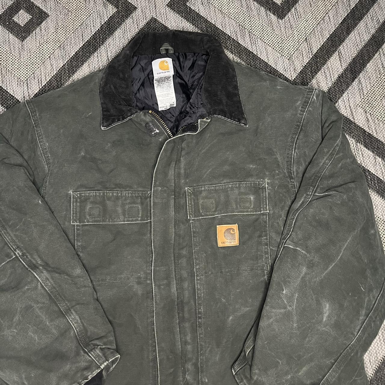 Vintage: Olive Green Carhartt Work Wear Corduroy... - Depop