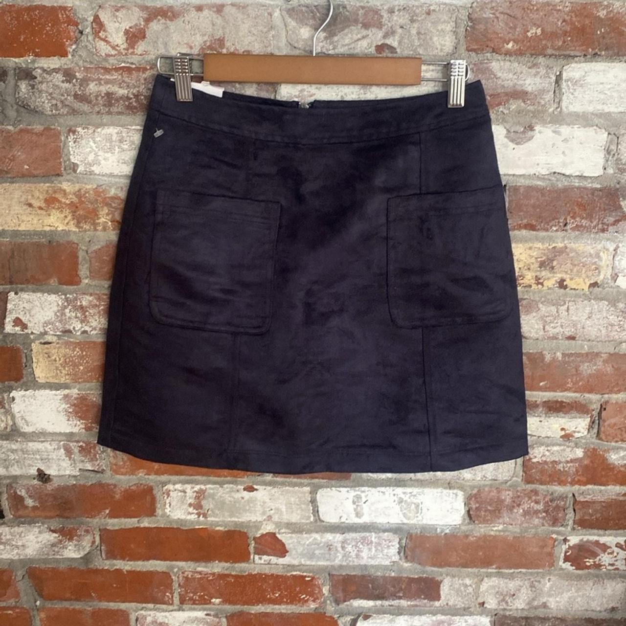 old navy suede mini skirt