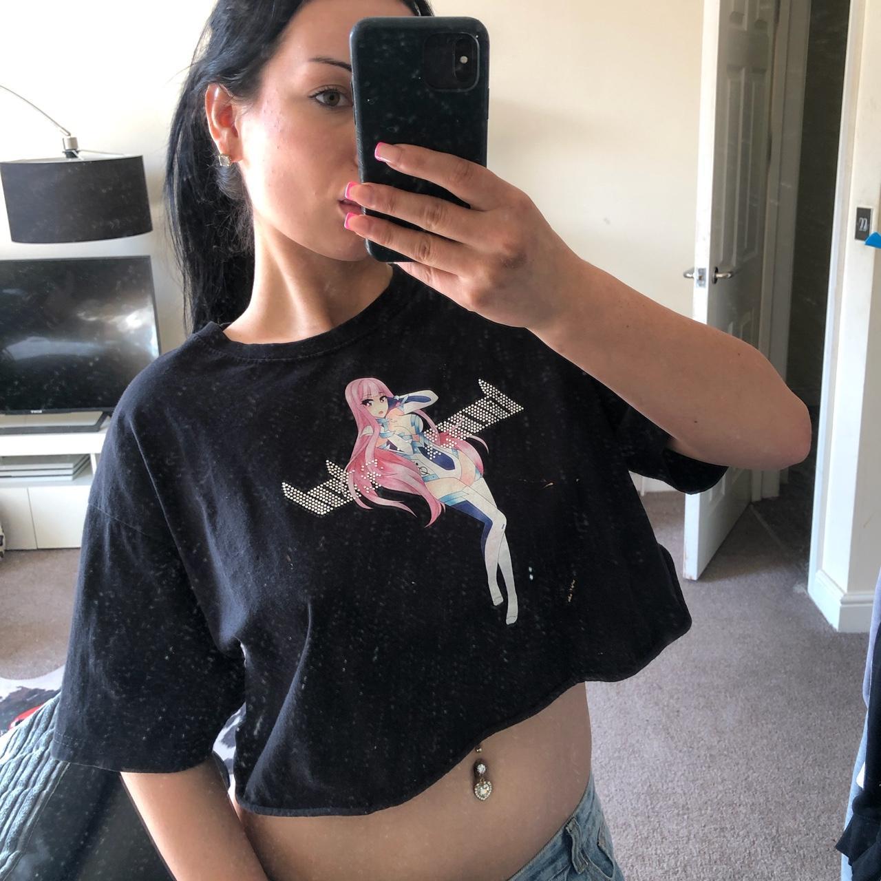 Dm before buying anime girl crop top t shirt from... - Depop