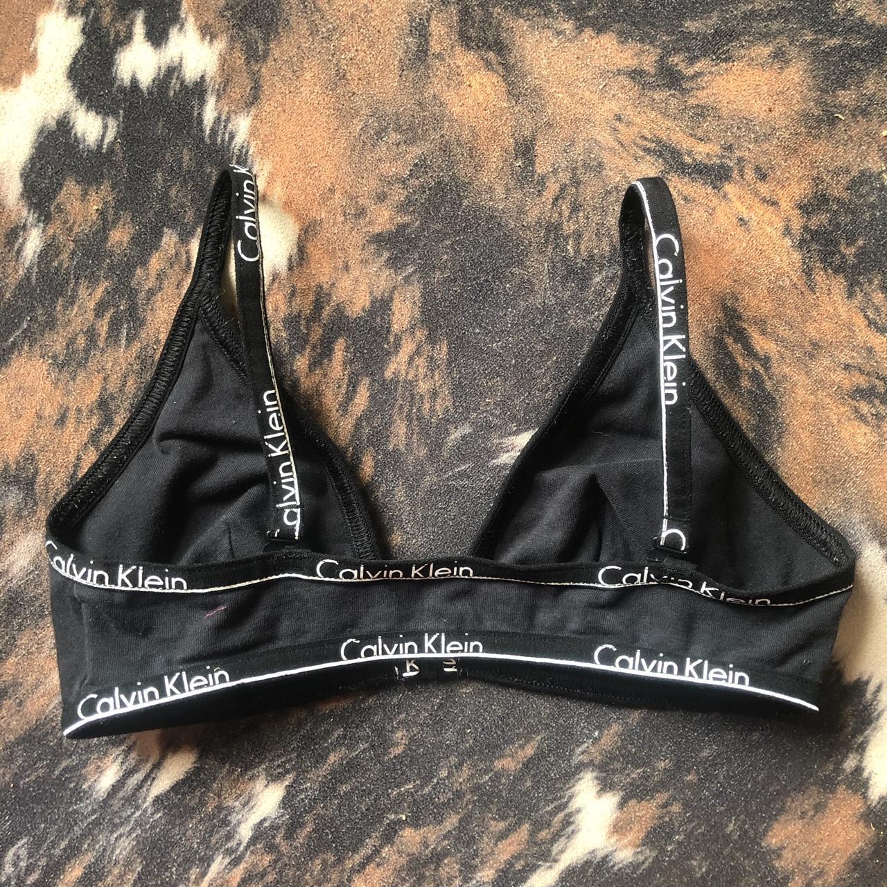 Black and Calvin Klein bra size S bit too small for... - Depop