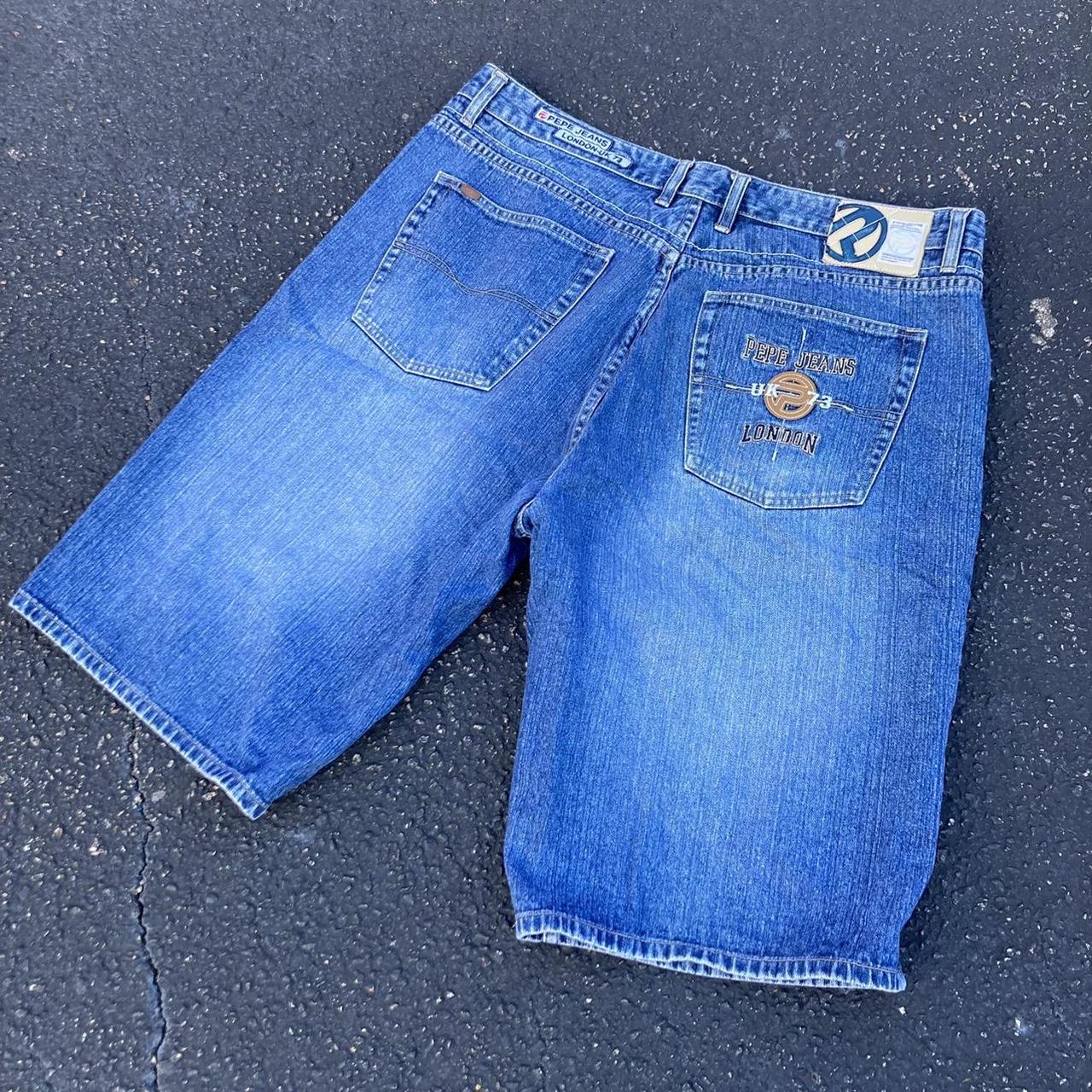 Baggy Pepe Jeans London Jean Shorts Jorts Men’s... - Depop