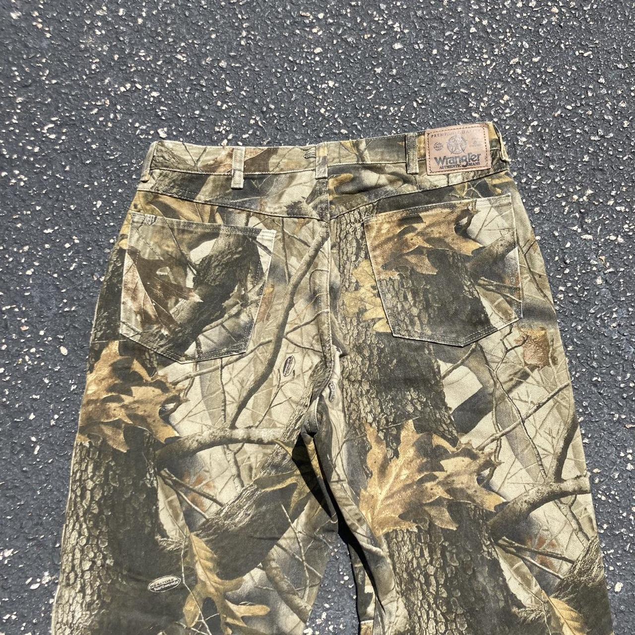 FIRE Vintage 2000s y2k Wrangler Camo Double Knee... - Depop