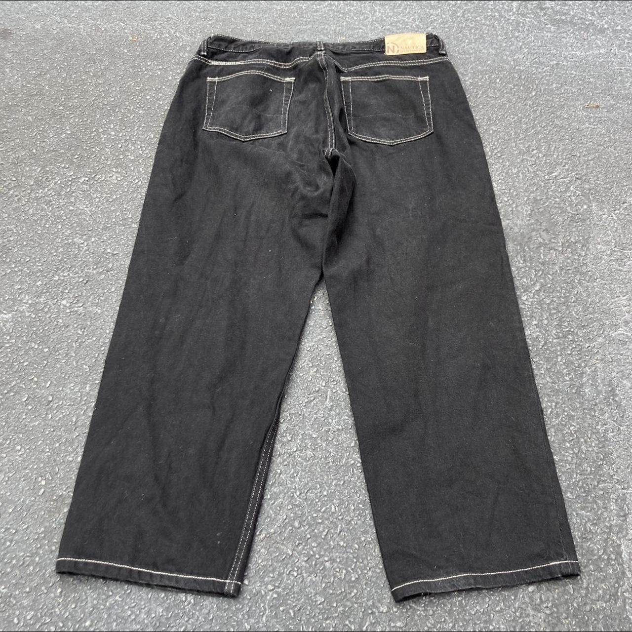 Baggy vintage 90s Nautica black skater jeans Men’s... - Depop