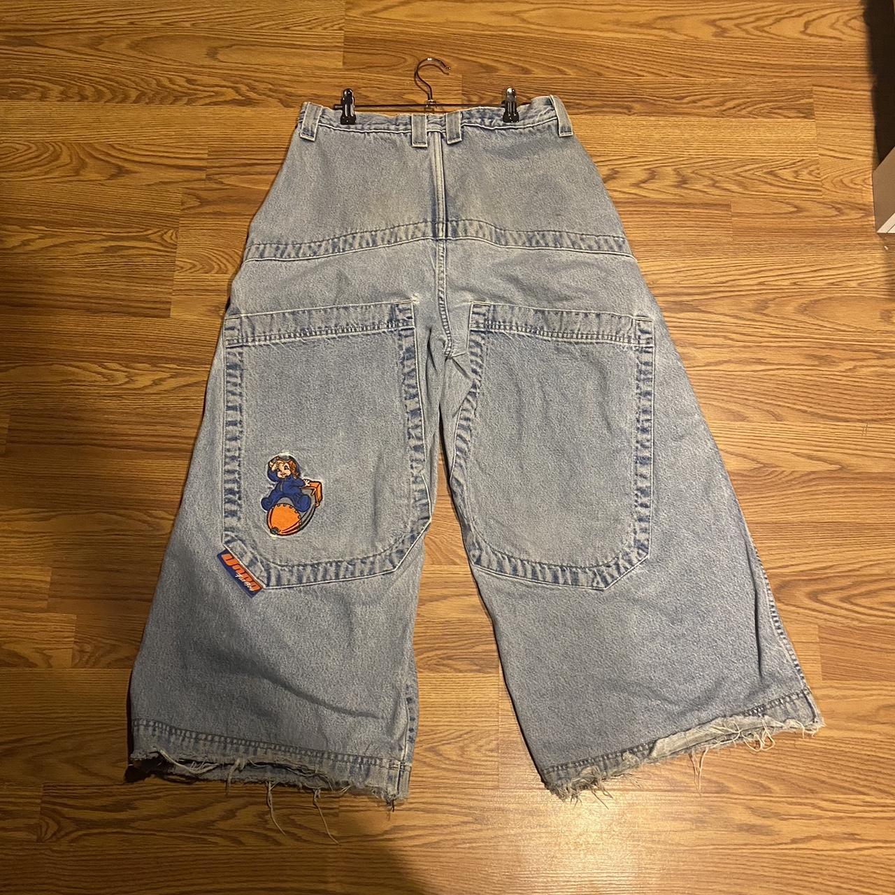 vintage rare jnco fat boy jeans w sick wash and dope... - Depop