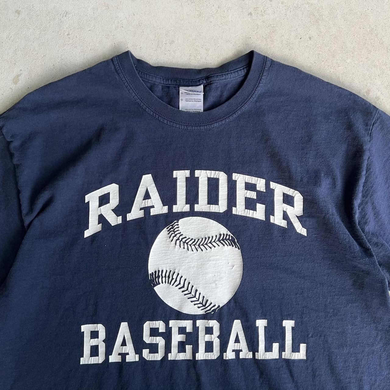 Oakland Raiders vintage baseball jersey Fading and - Depop