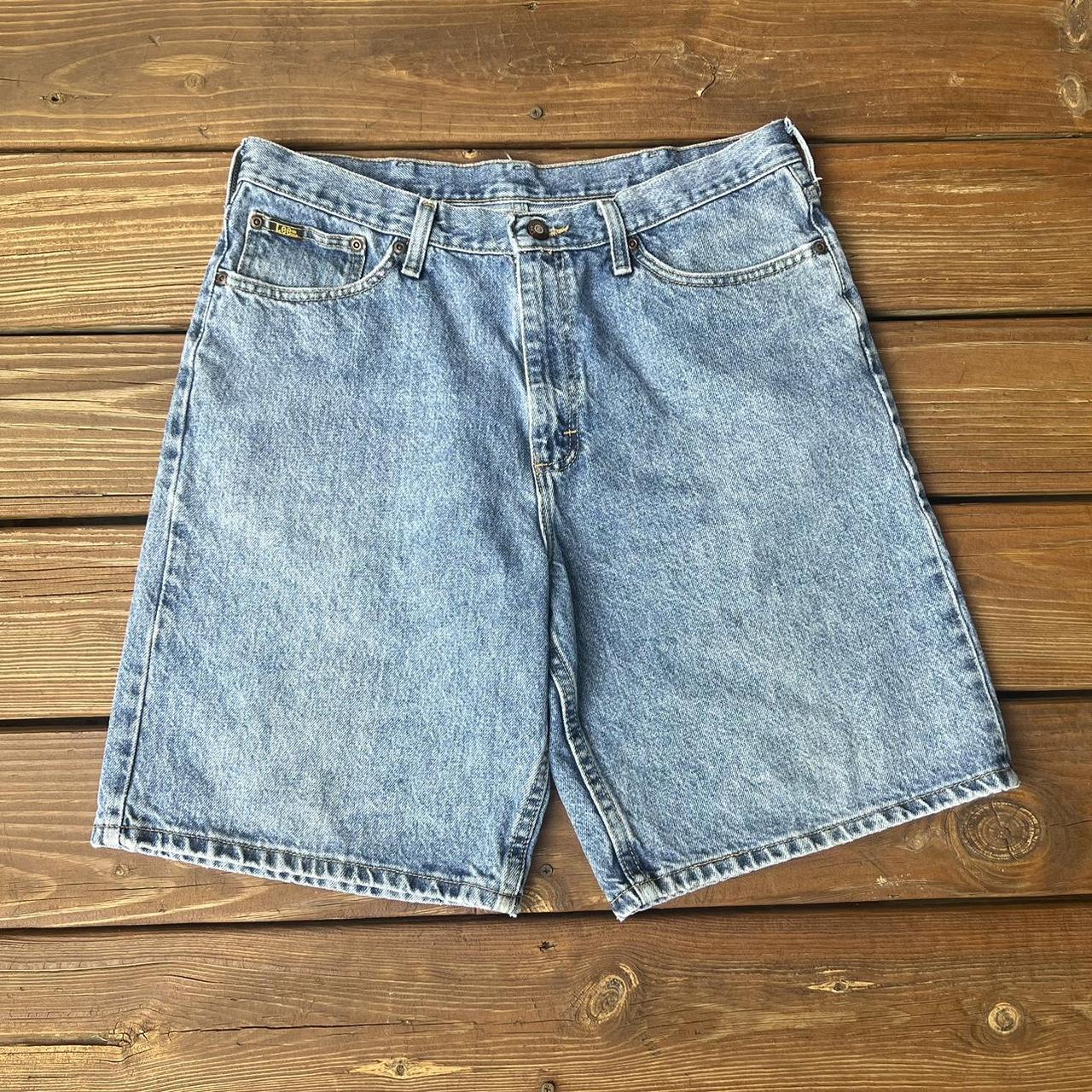 Vintage 2000’s Lee Light Faded Blue Workwear Denim... - Depop