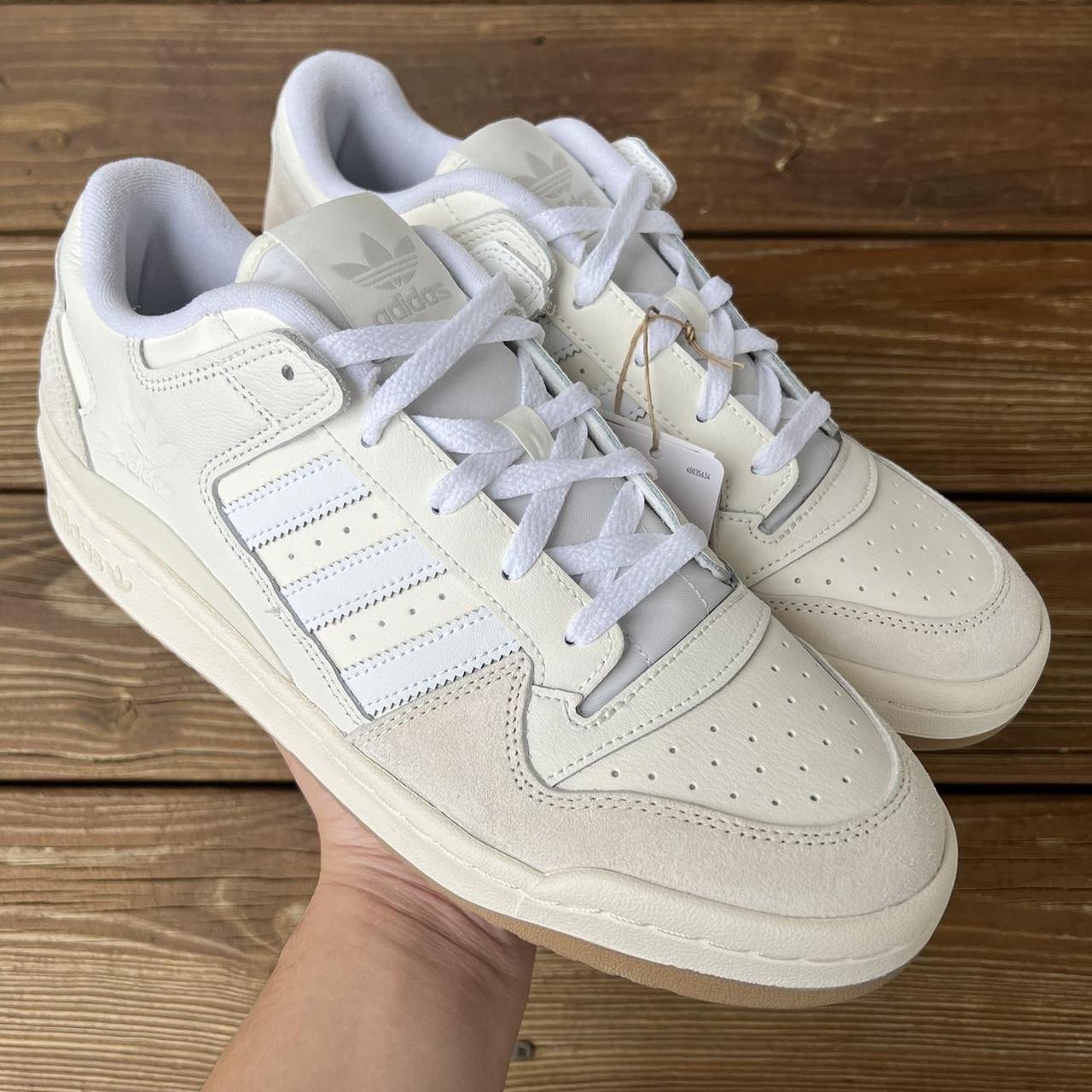 2022 Adidas Forum Low CL Chalk White Gum Low Top... - Depop