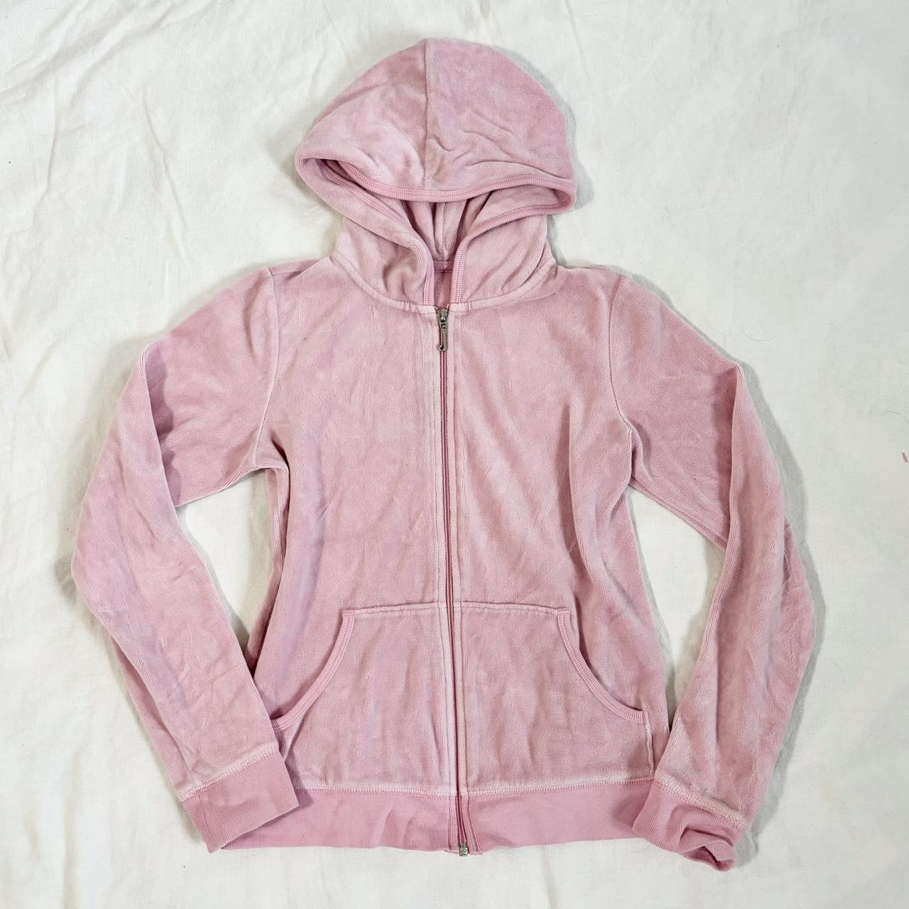 Juicy Couture zip up Vintage pink velour juicy... - Depop