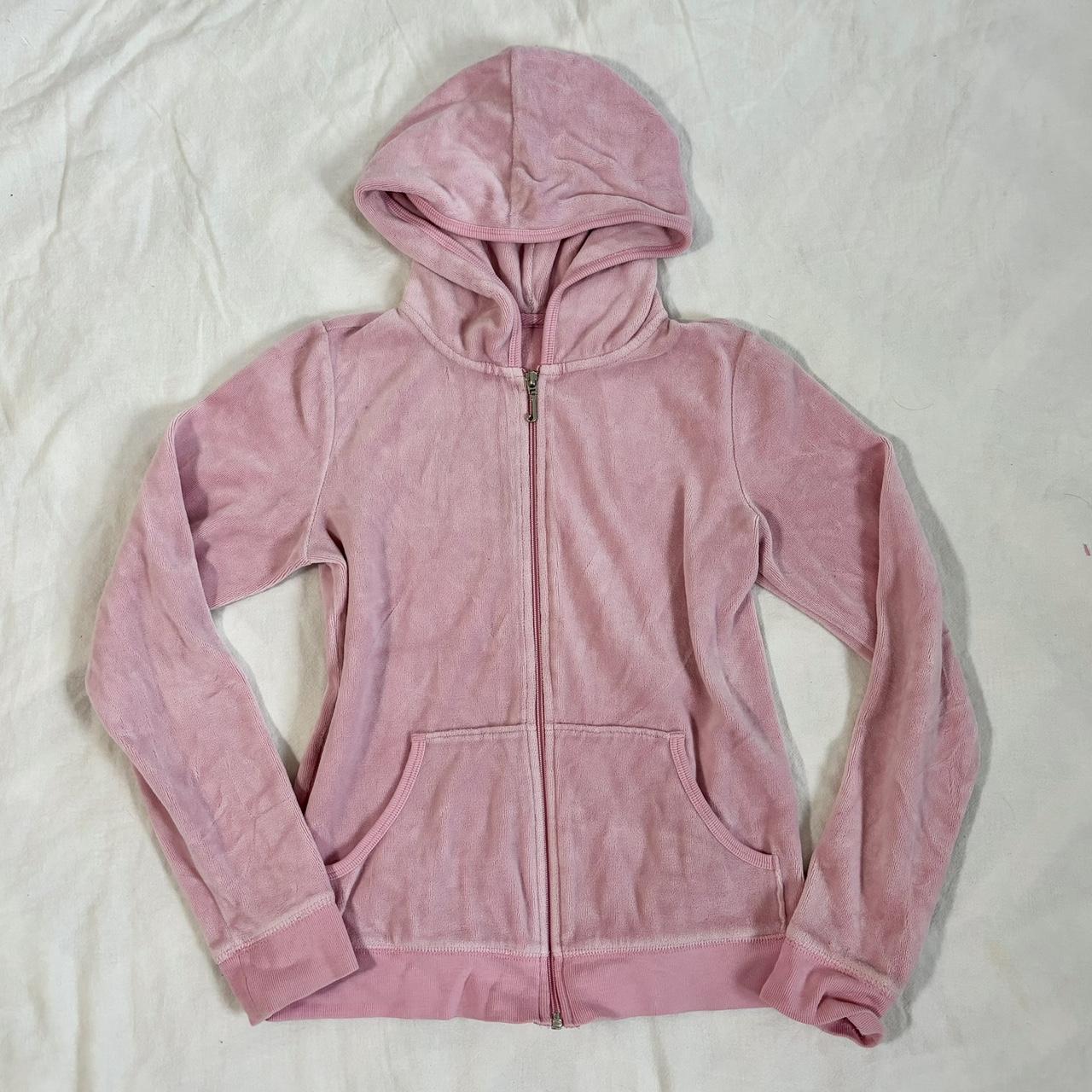 Juicy Couture Zip Up Vintage Pink Velour Juicy - Depop