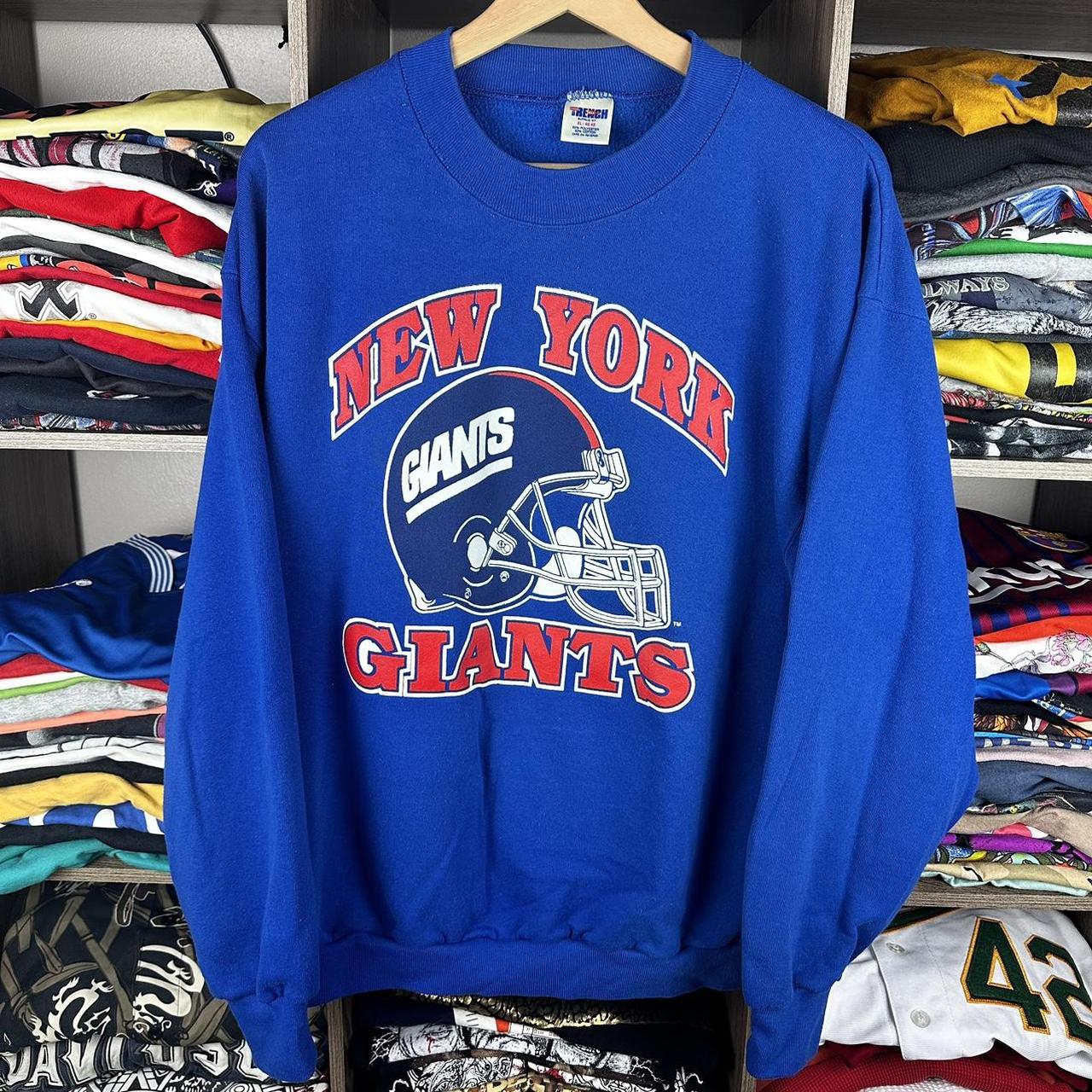 Vintage 90s New York Giants NFL SweatShirt Size:... - Depop