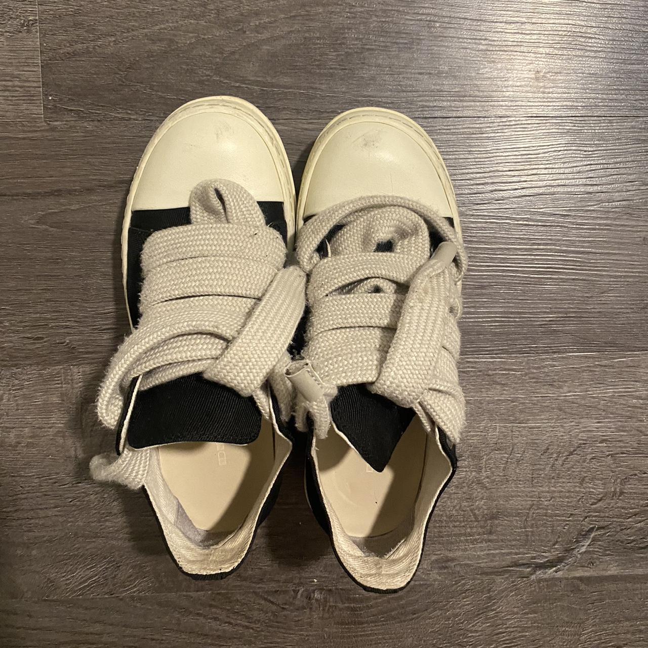 Size 36 rick owens jumbo lace lows. Has some wear To... - Depop